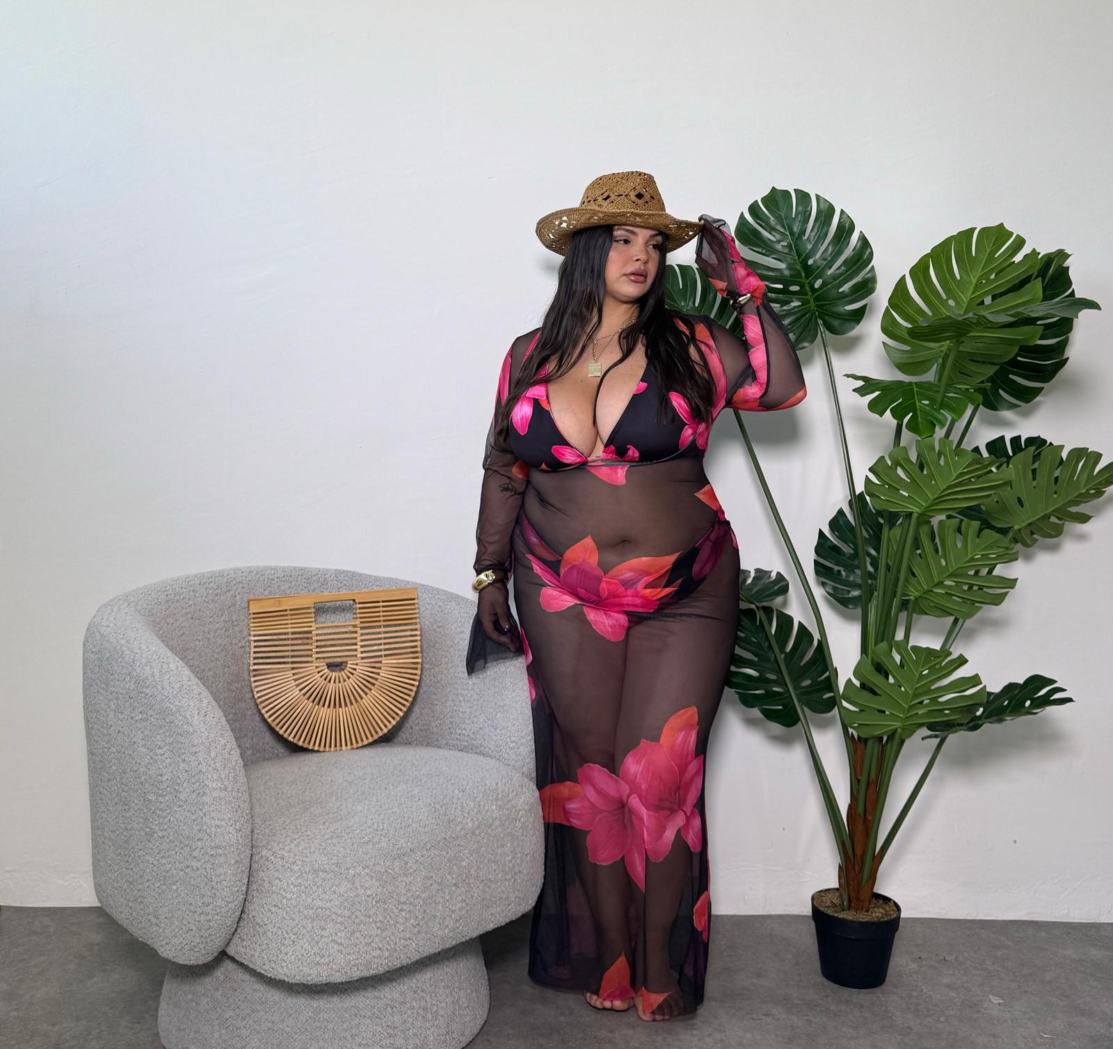 Costume+Copricostume Hawaii nero