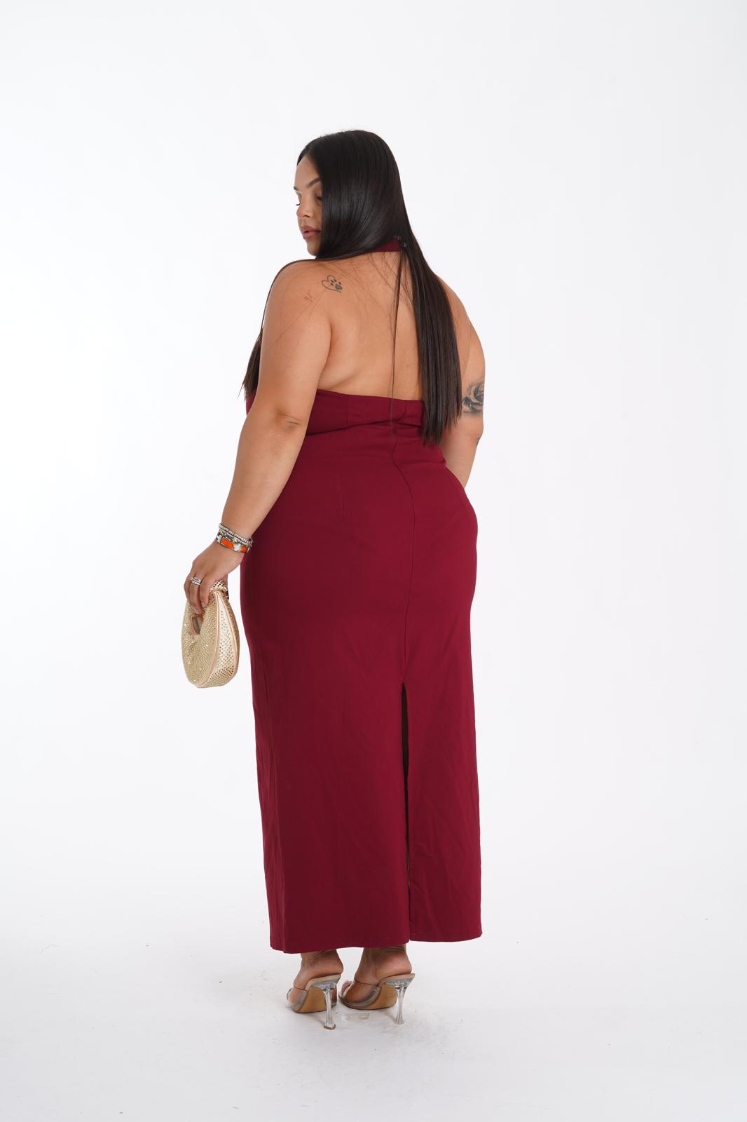 Dress Flavia bordeaux