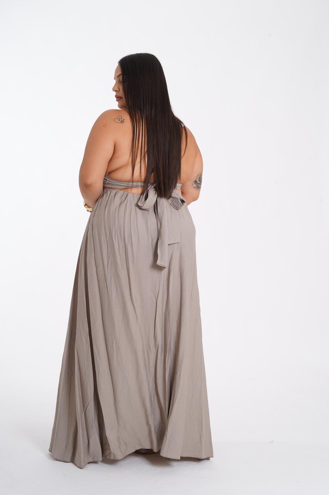 Dress Maya tortora