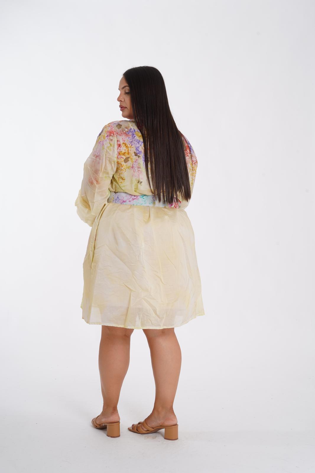 Dress Venere a fiori giallo