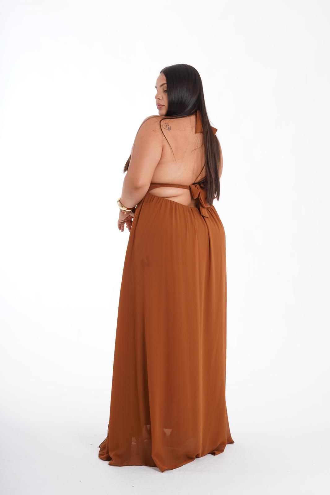 Dress Victoria cammello