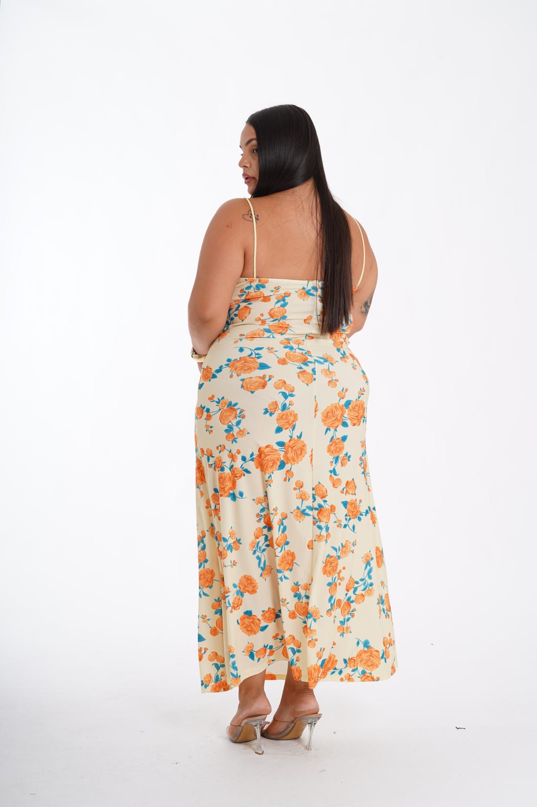 Dress Positano fantasy giallo