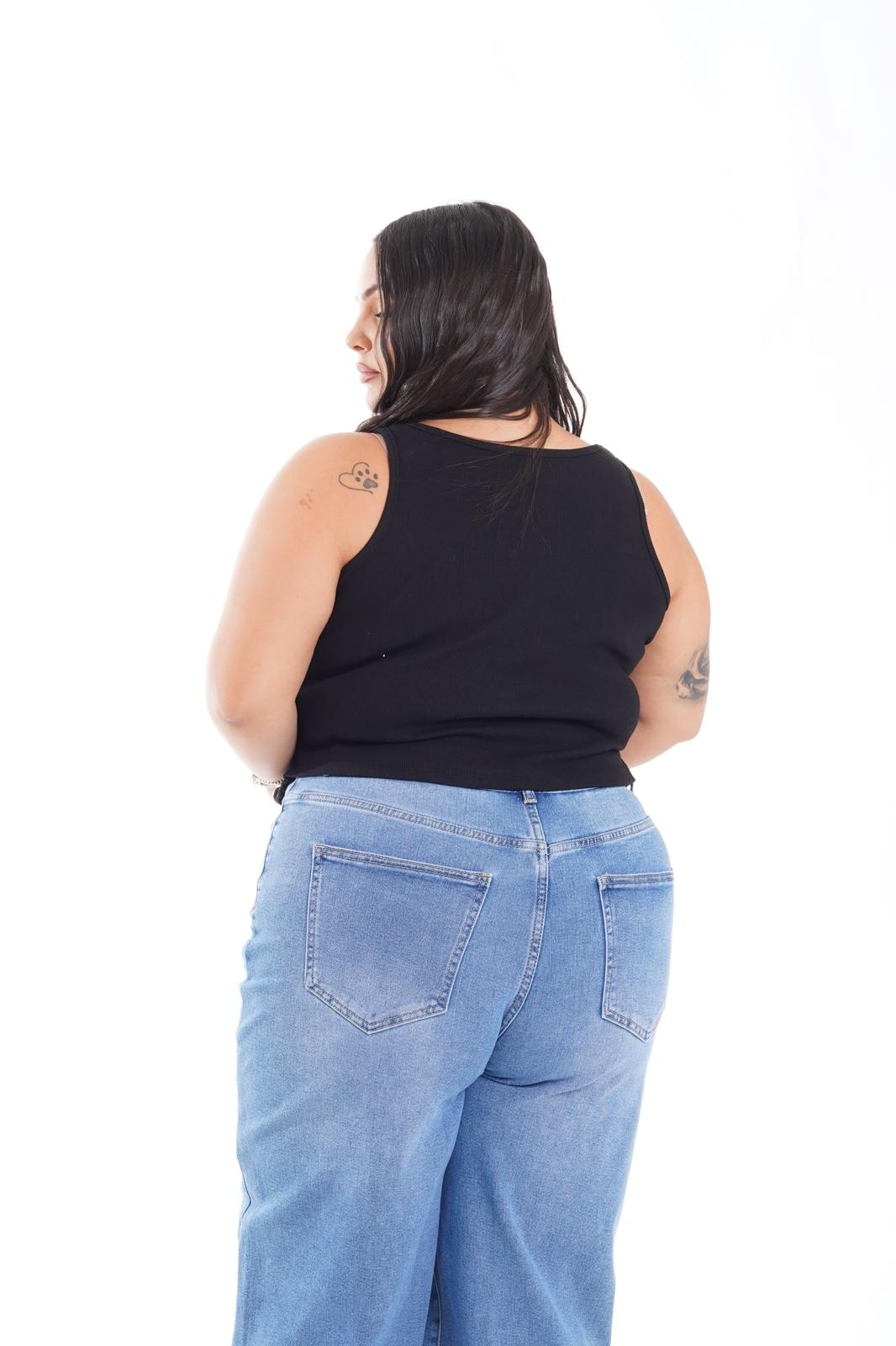 Canotta basic crop Anthea nero