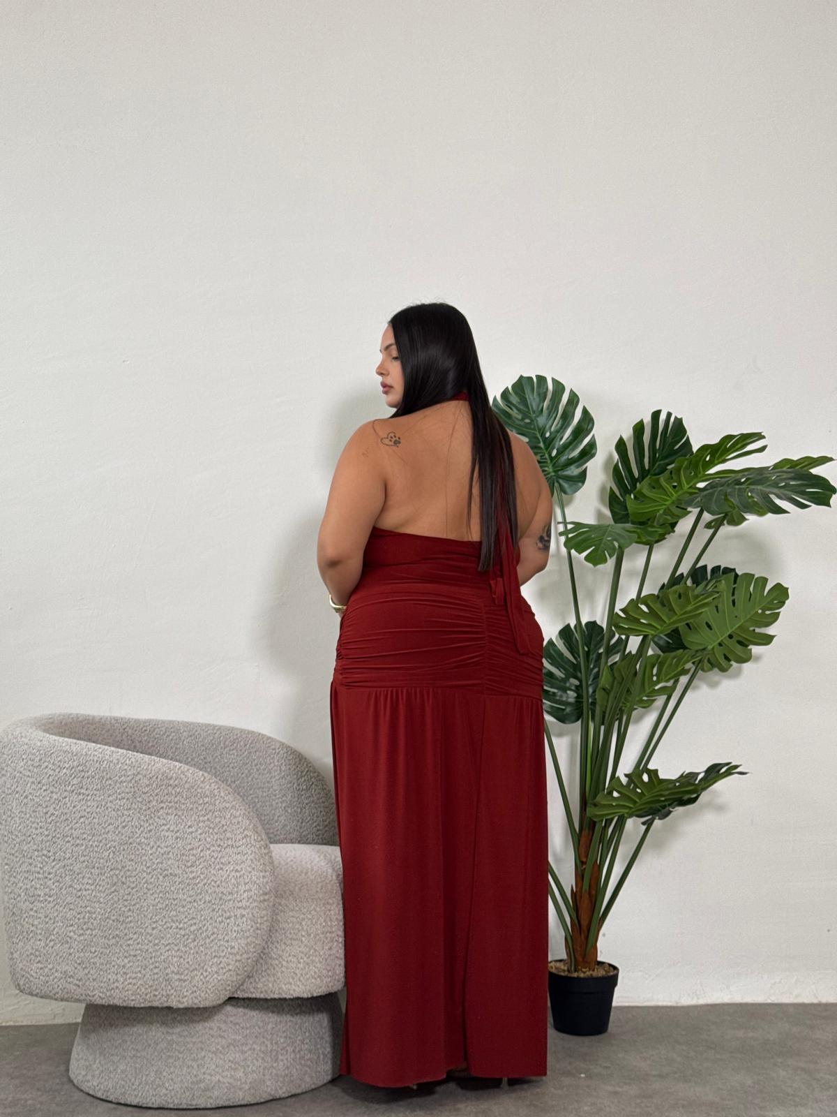 Dress Elegant Stella ruggine