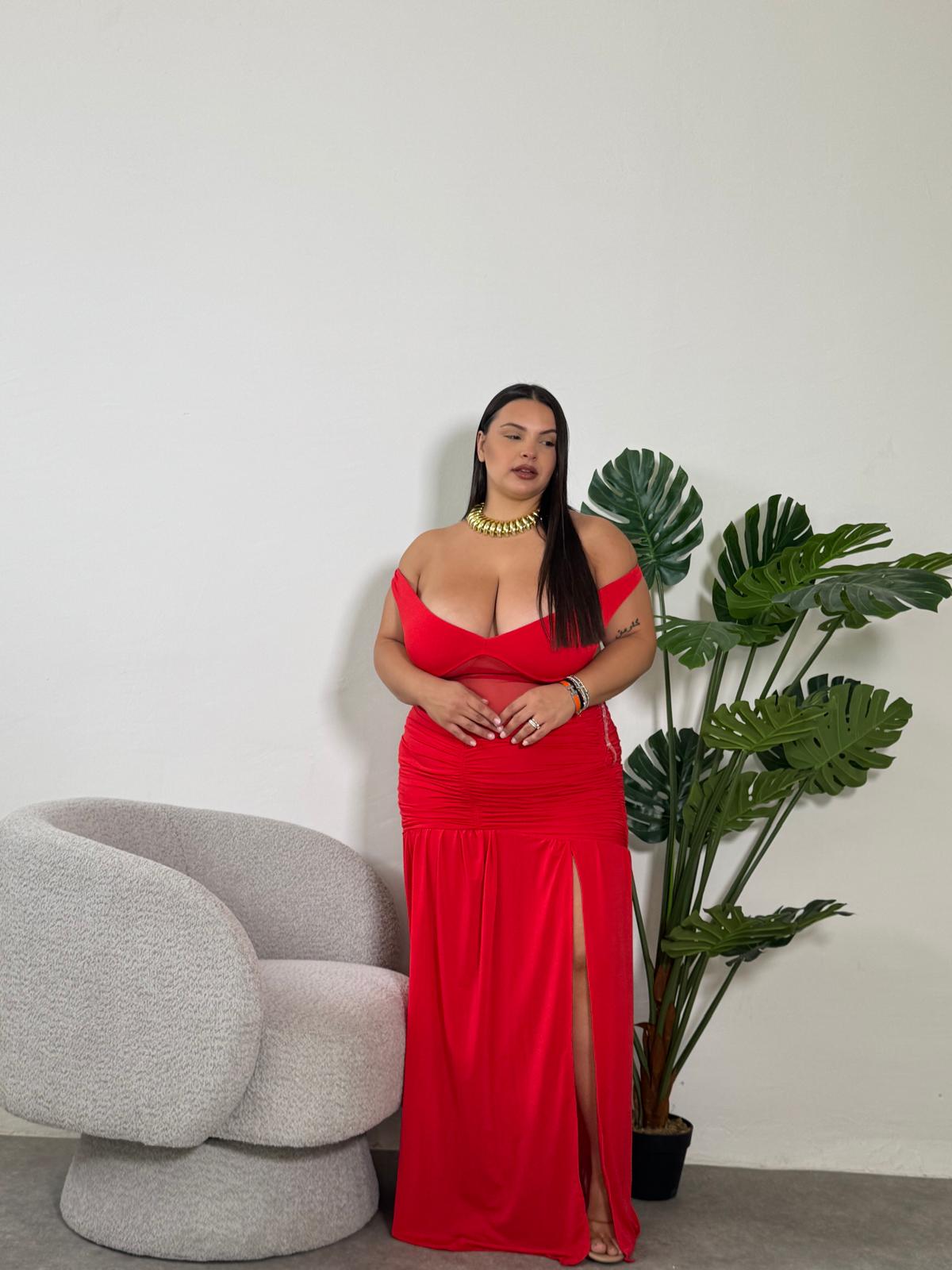 Dress Japan Velato rosso