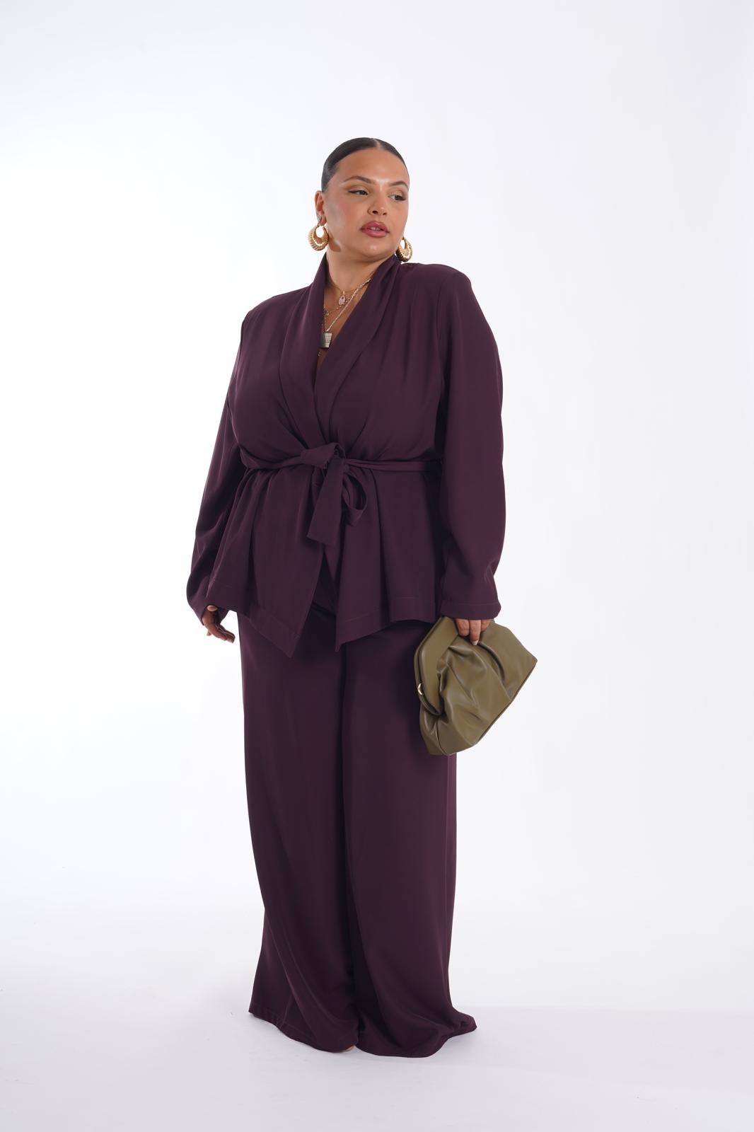 Tailleur Kimono vinaccio