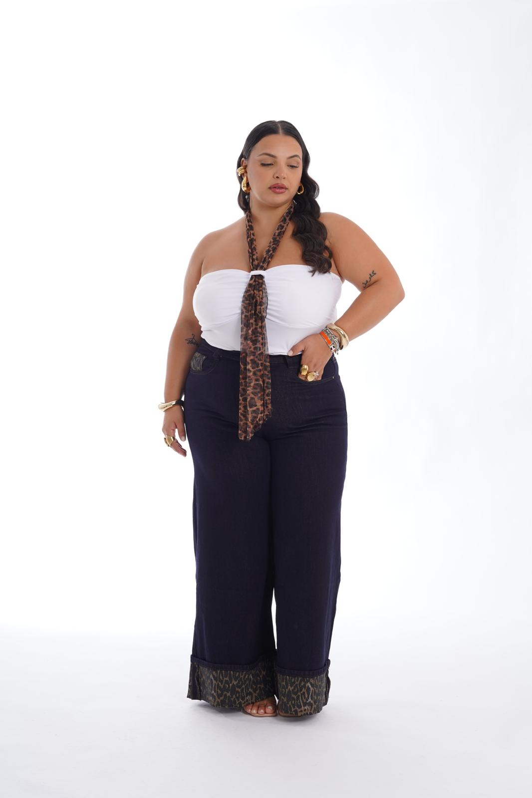 Jeans lavaggio scuro Leopard 0029