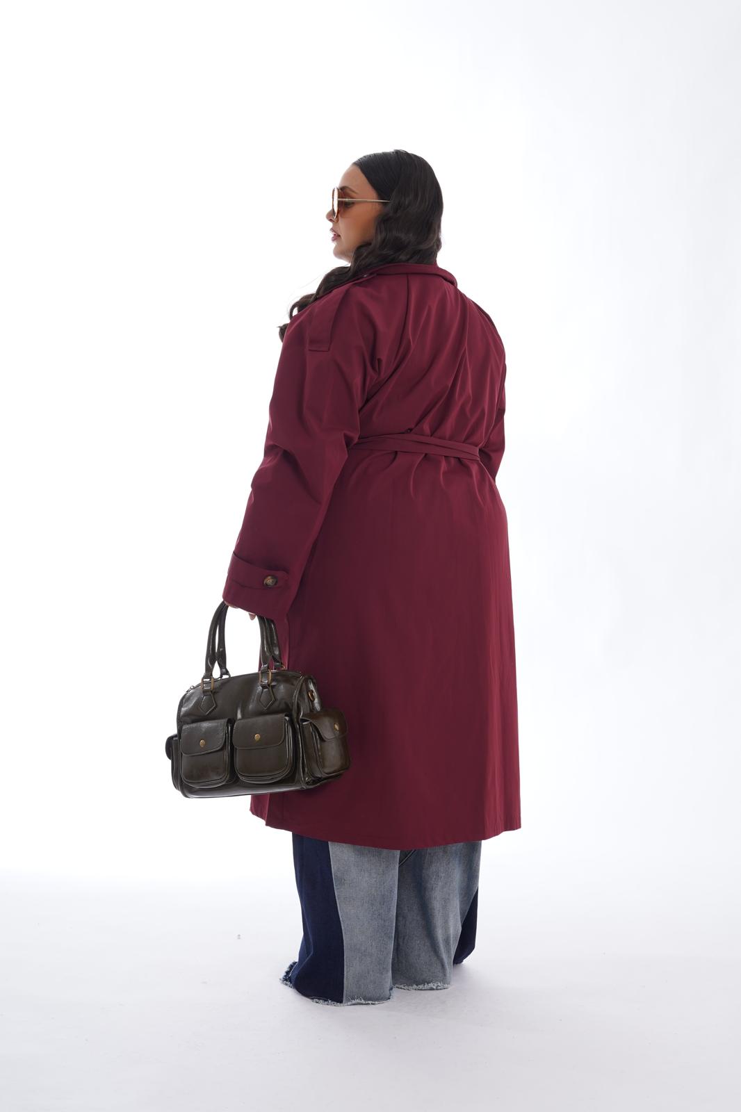 Trench lungo Raining bordeaux