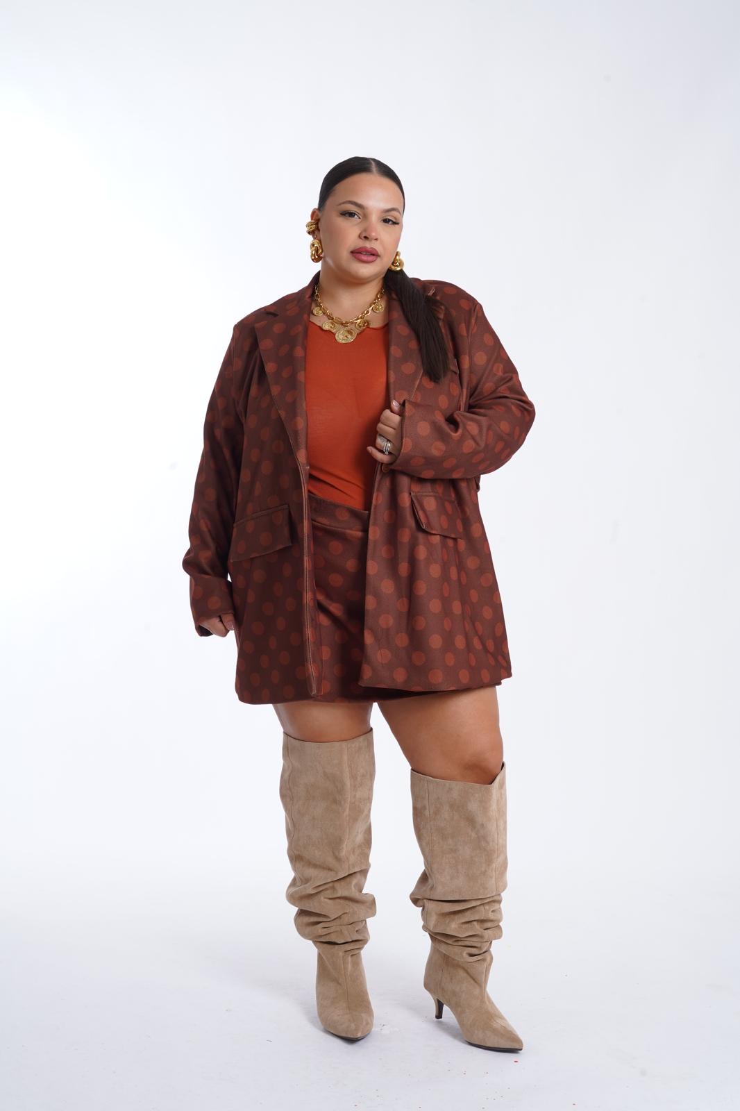 Giacca Pois Madame ruggine