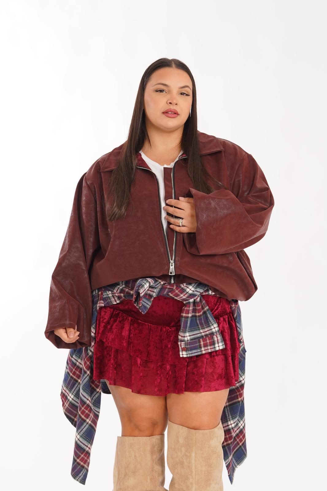 Bomber Delia bordeaux