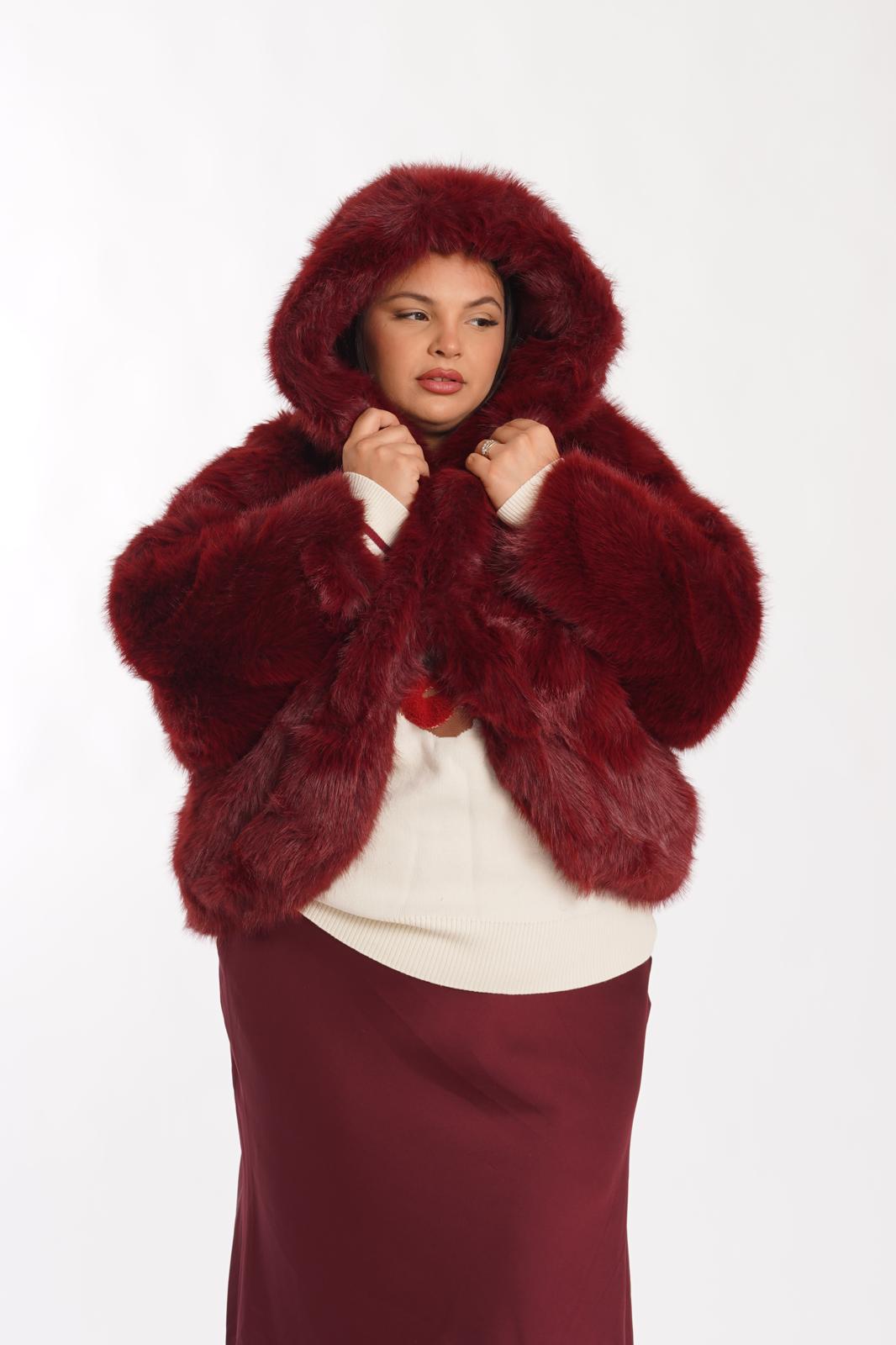 Pelliccia Snow bordeaux