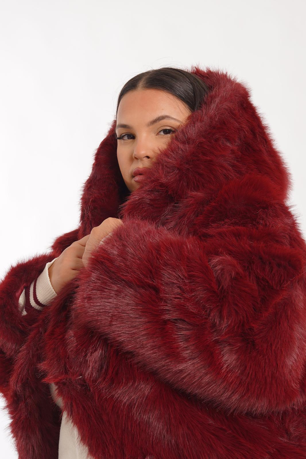 Pelliccia Snow bordeaux