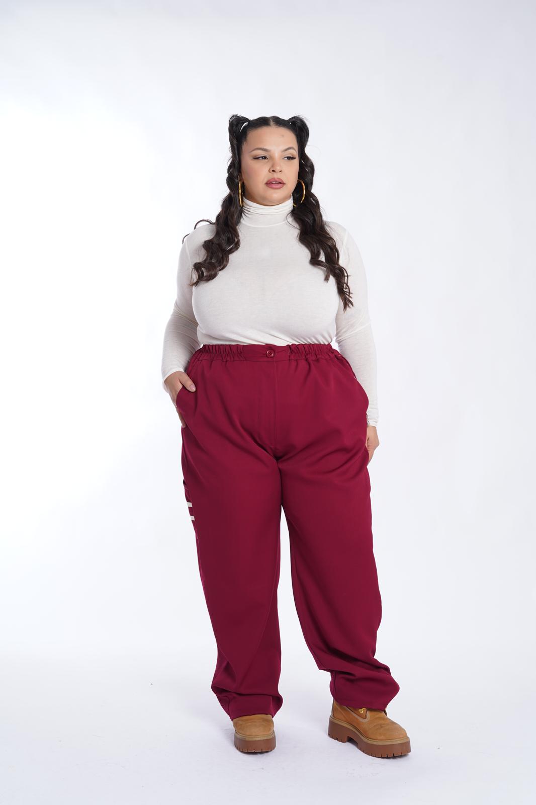 Pantalone Collection bordeaux