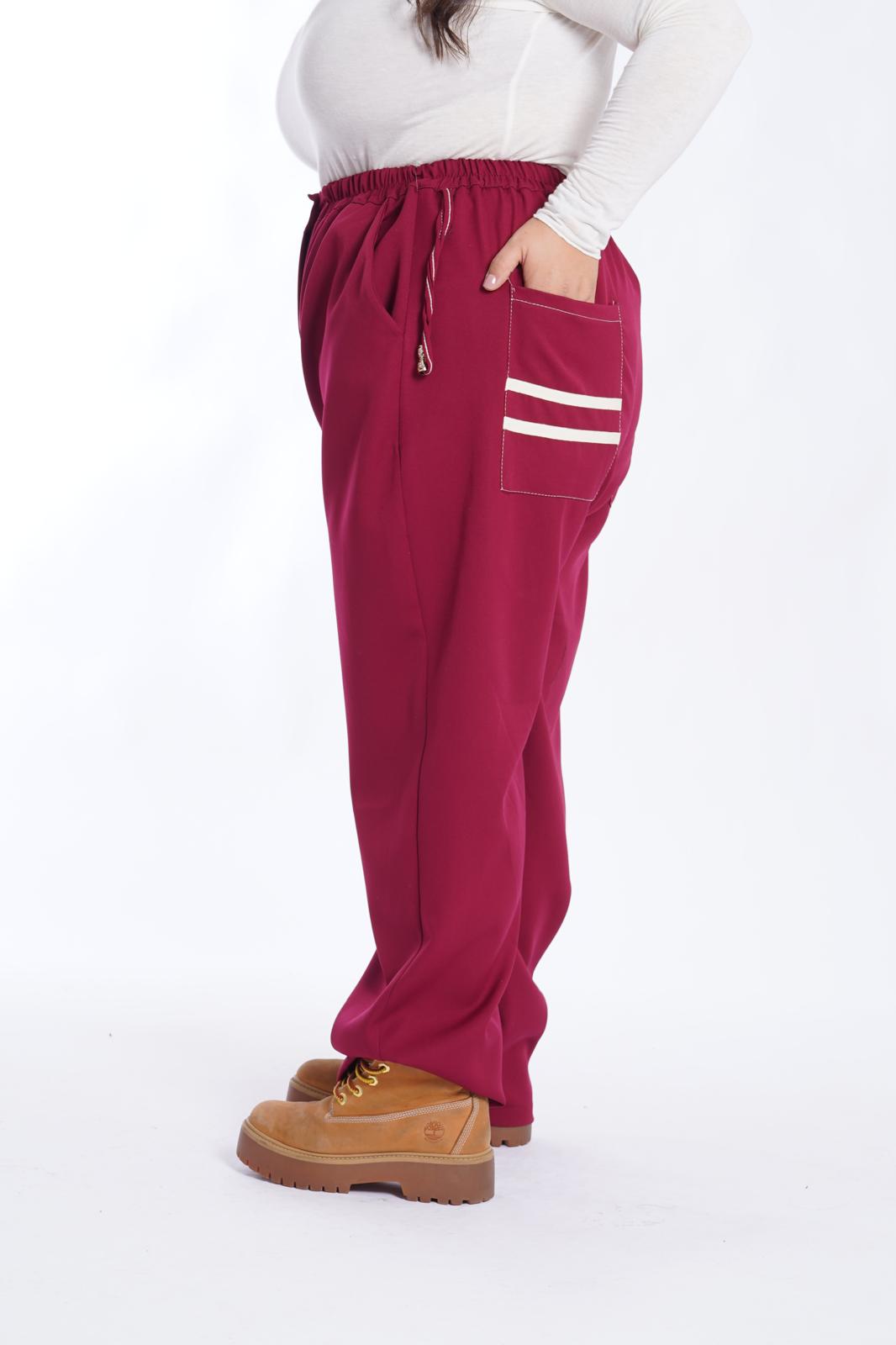 Pantalone Collection bordeaux