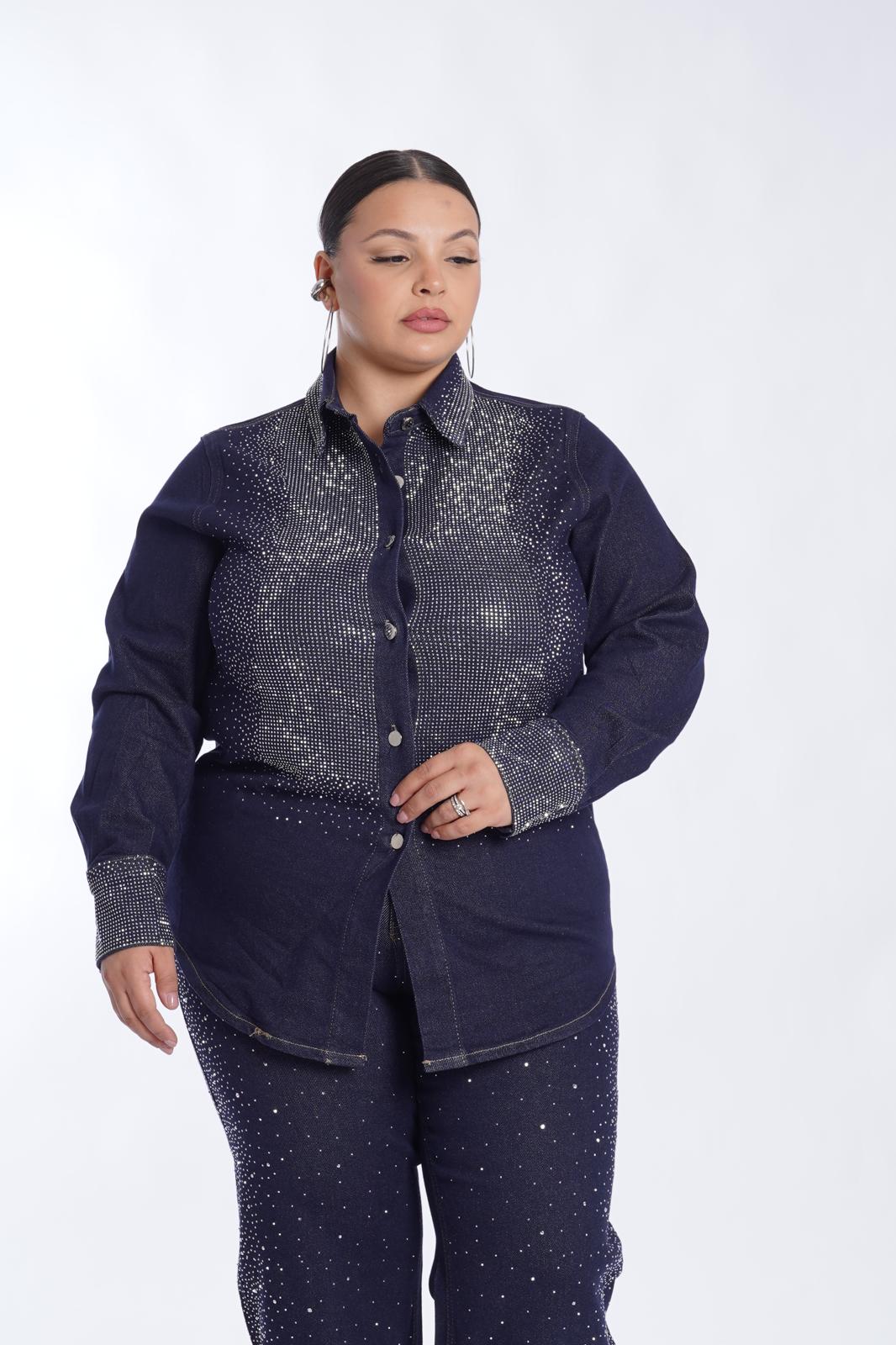 Camicia Denim strass
