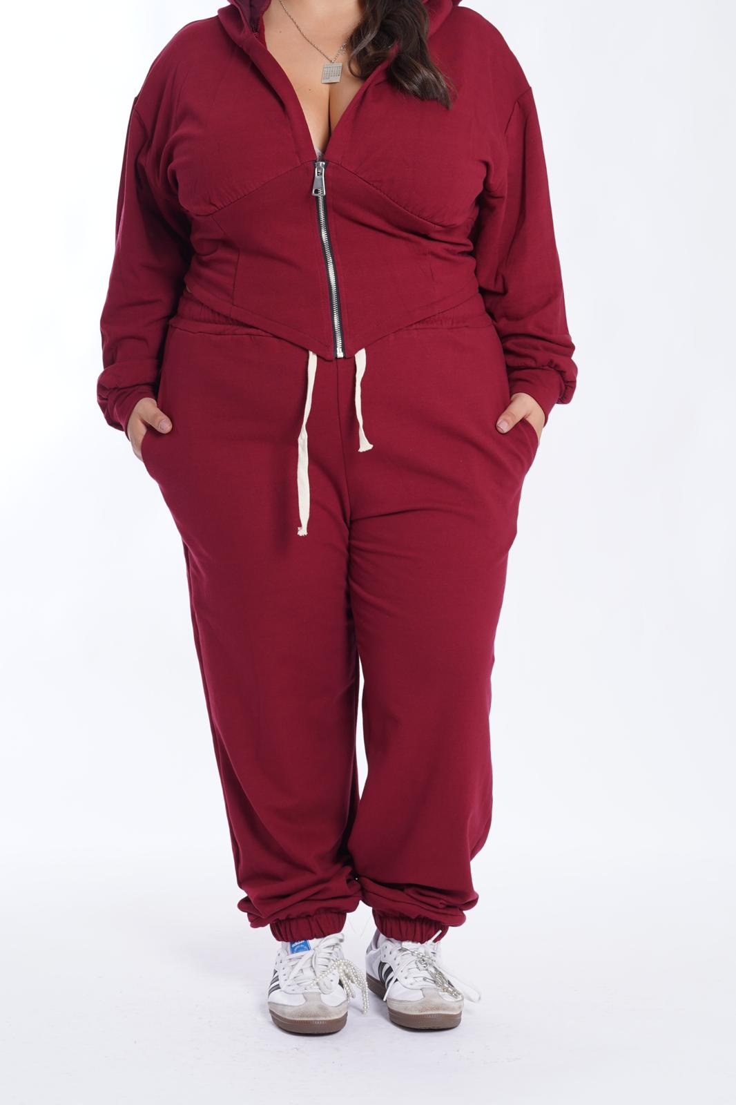 Pantalone Tuta Daria bordeaux