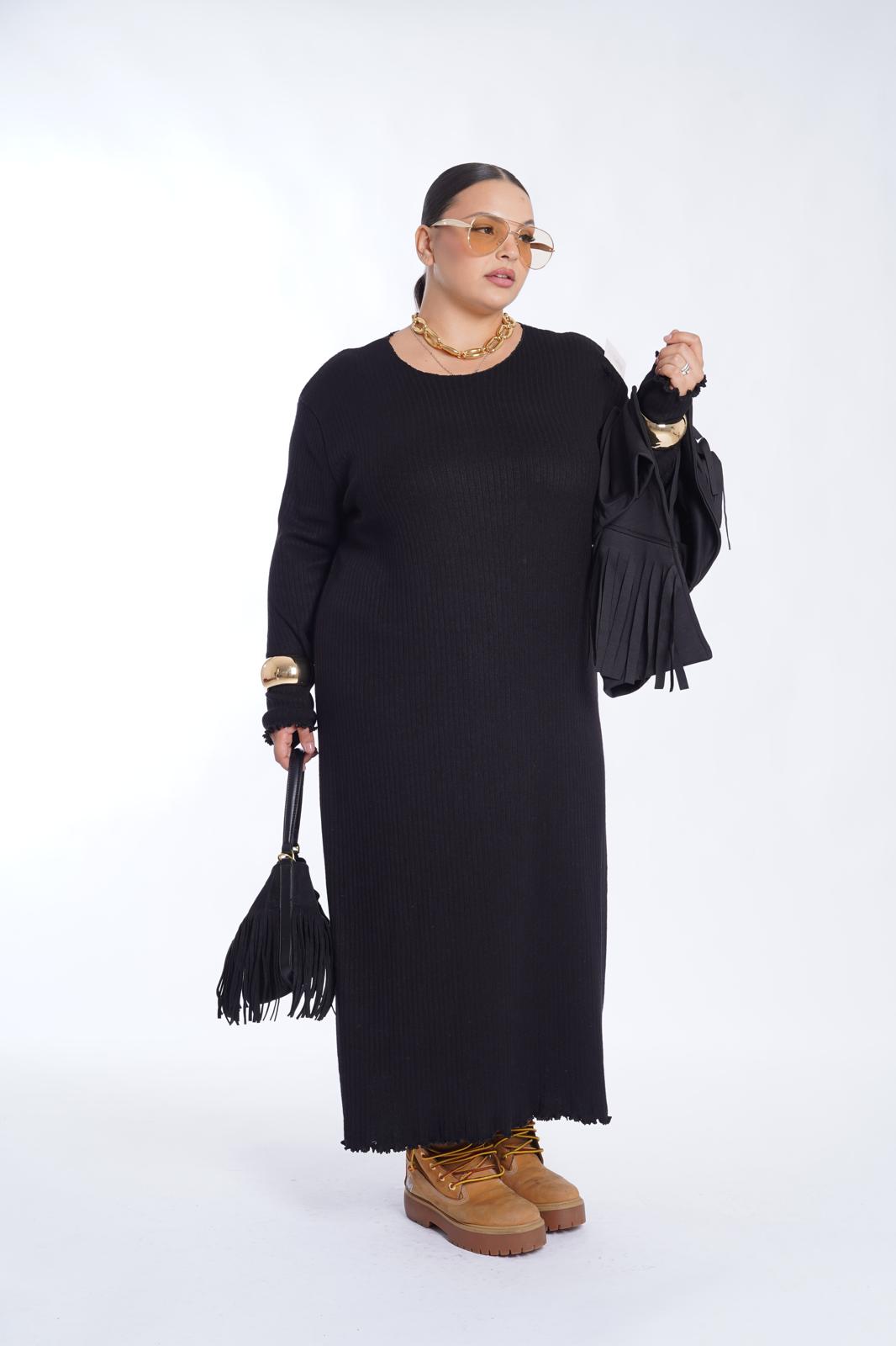 Coordinato Dress + Gilet nero