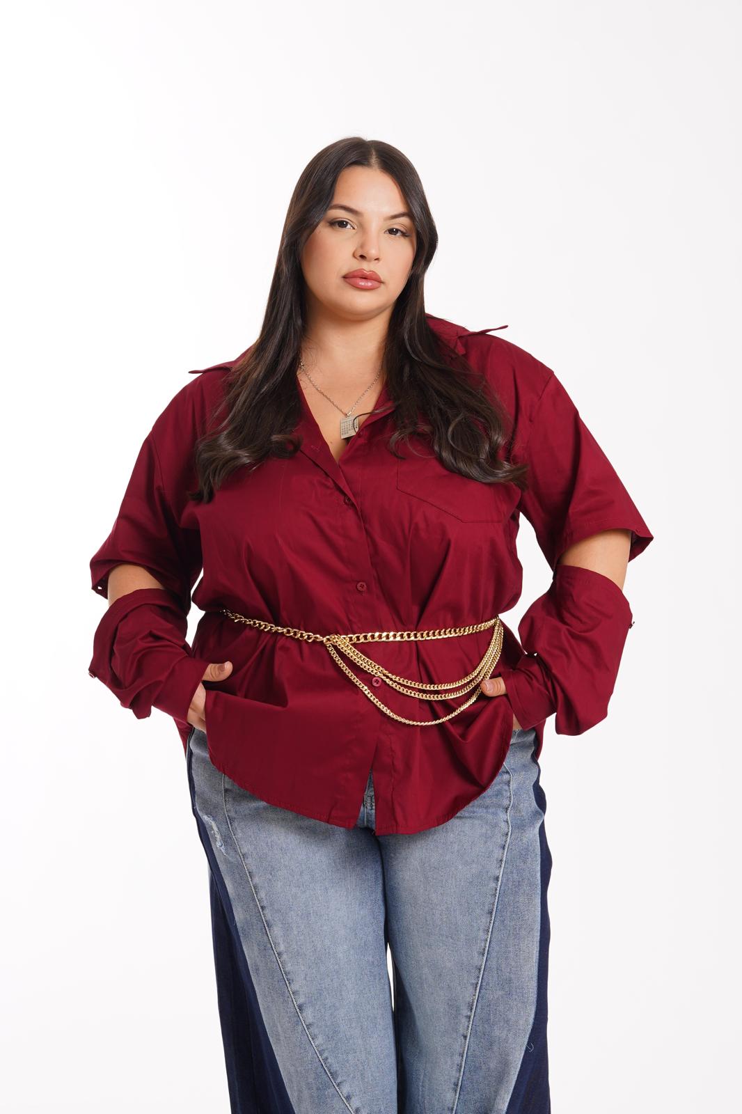 Camicia Rooftop bordeaux