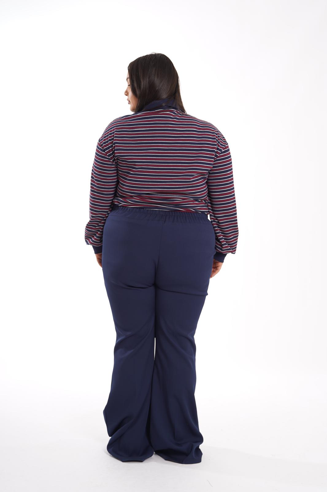 Pantalone a zampa classico blu