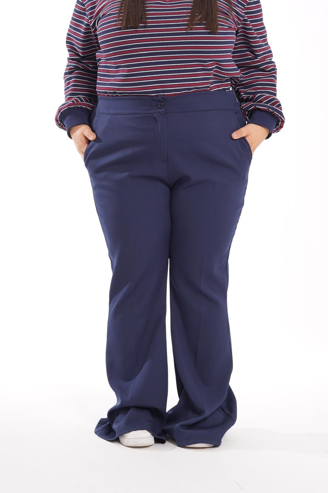 Pantalone a zampa classico blu