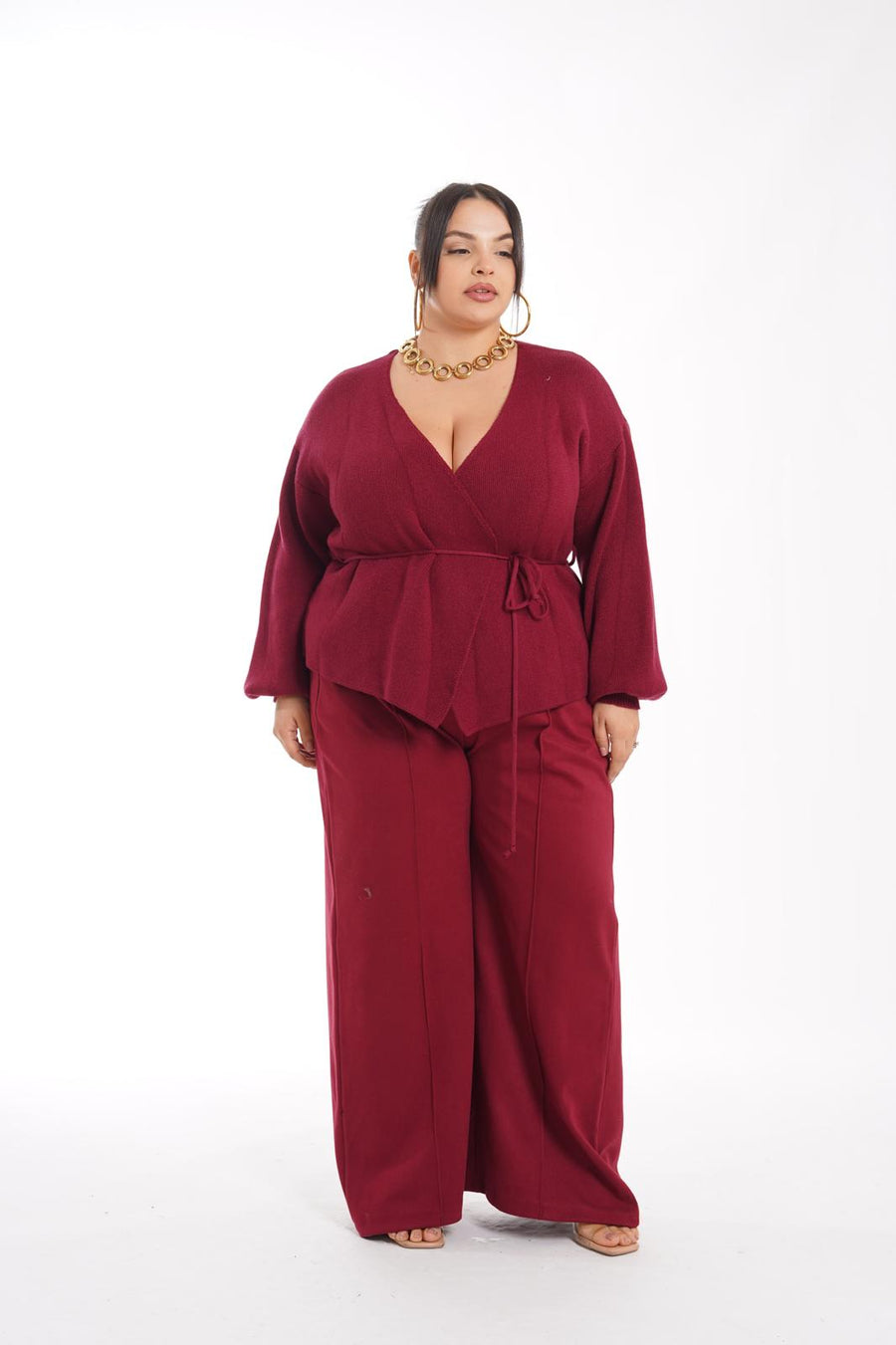 Pantalone Elvira bordeaux