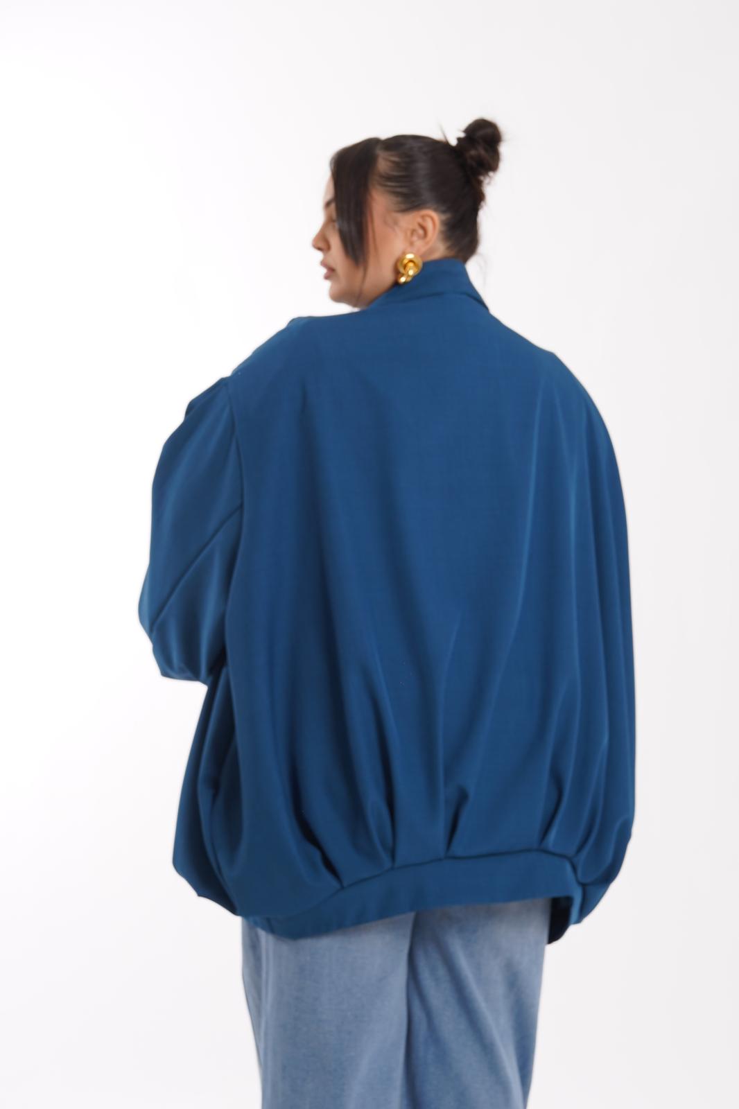 Giubbino Over Vinçent turchese