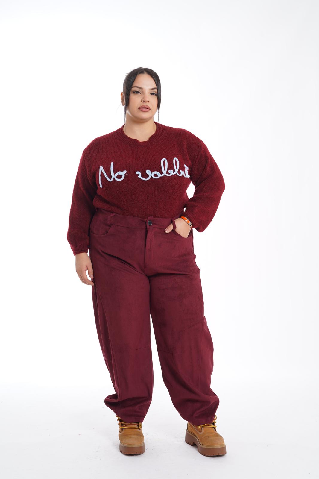 Pantalone Clelia bordeaux