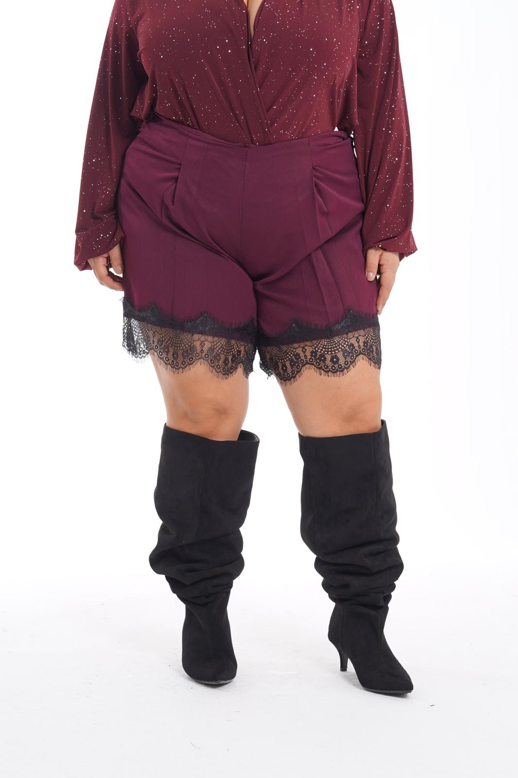 Shorts Chie in pizzo vinaccio