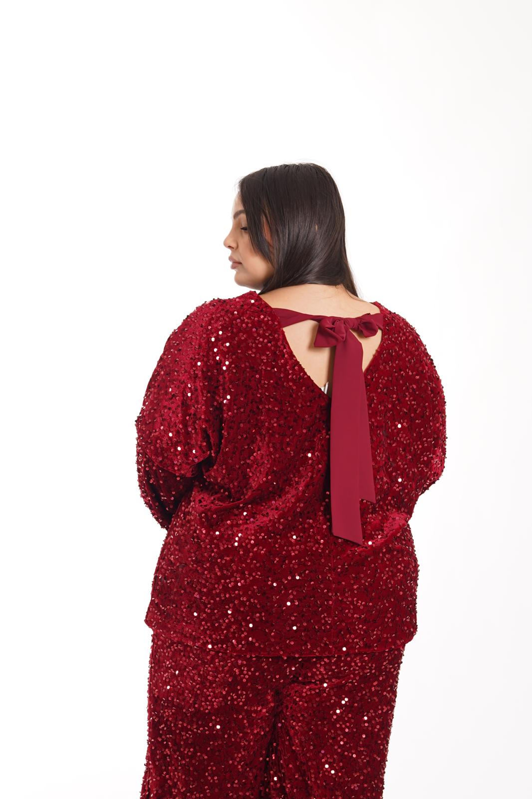 Maglia Fiocco bordeaux