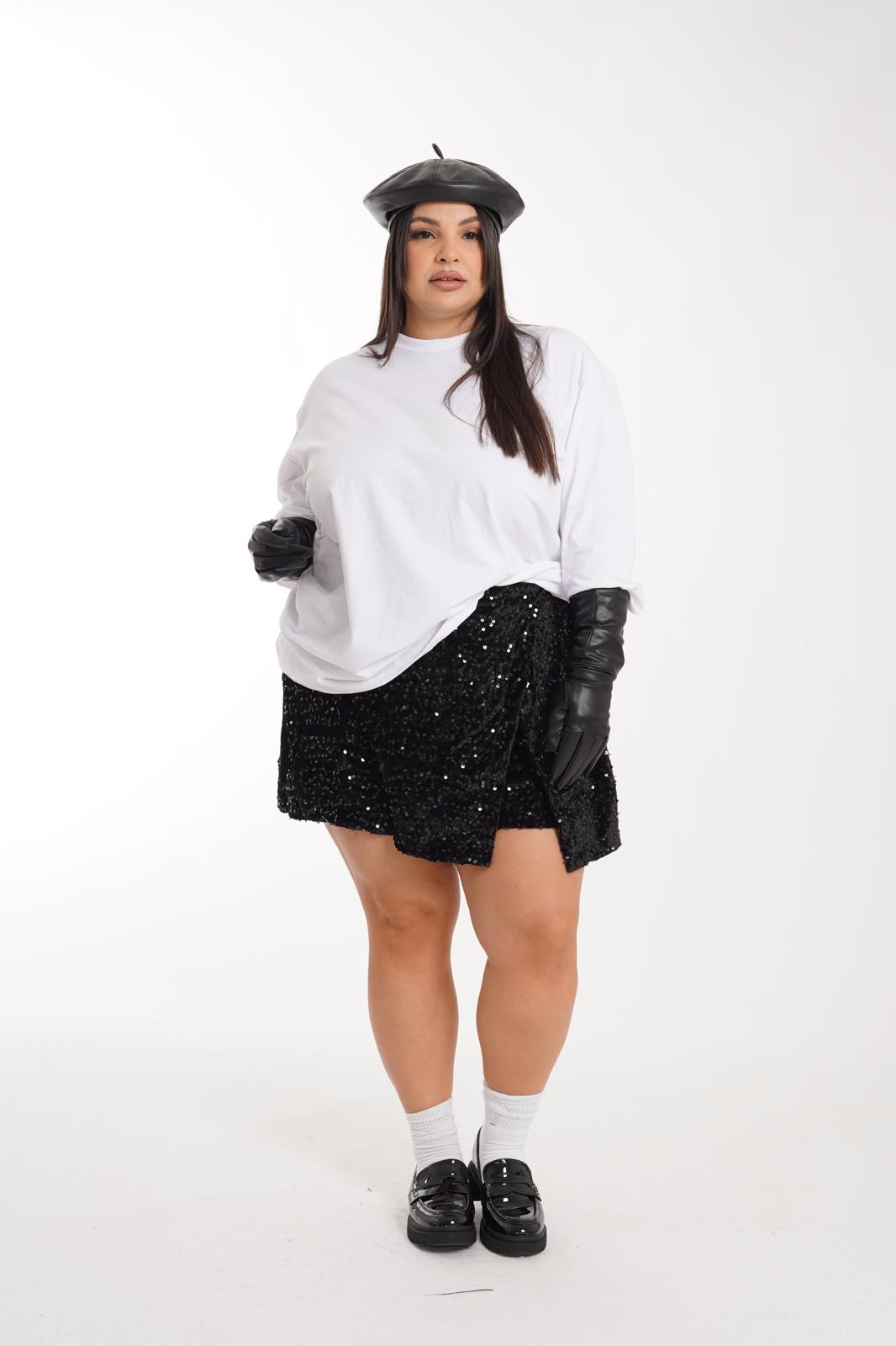 Pantagonna Paillette Amour nero