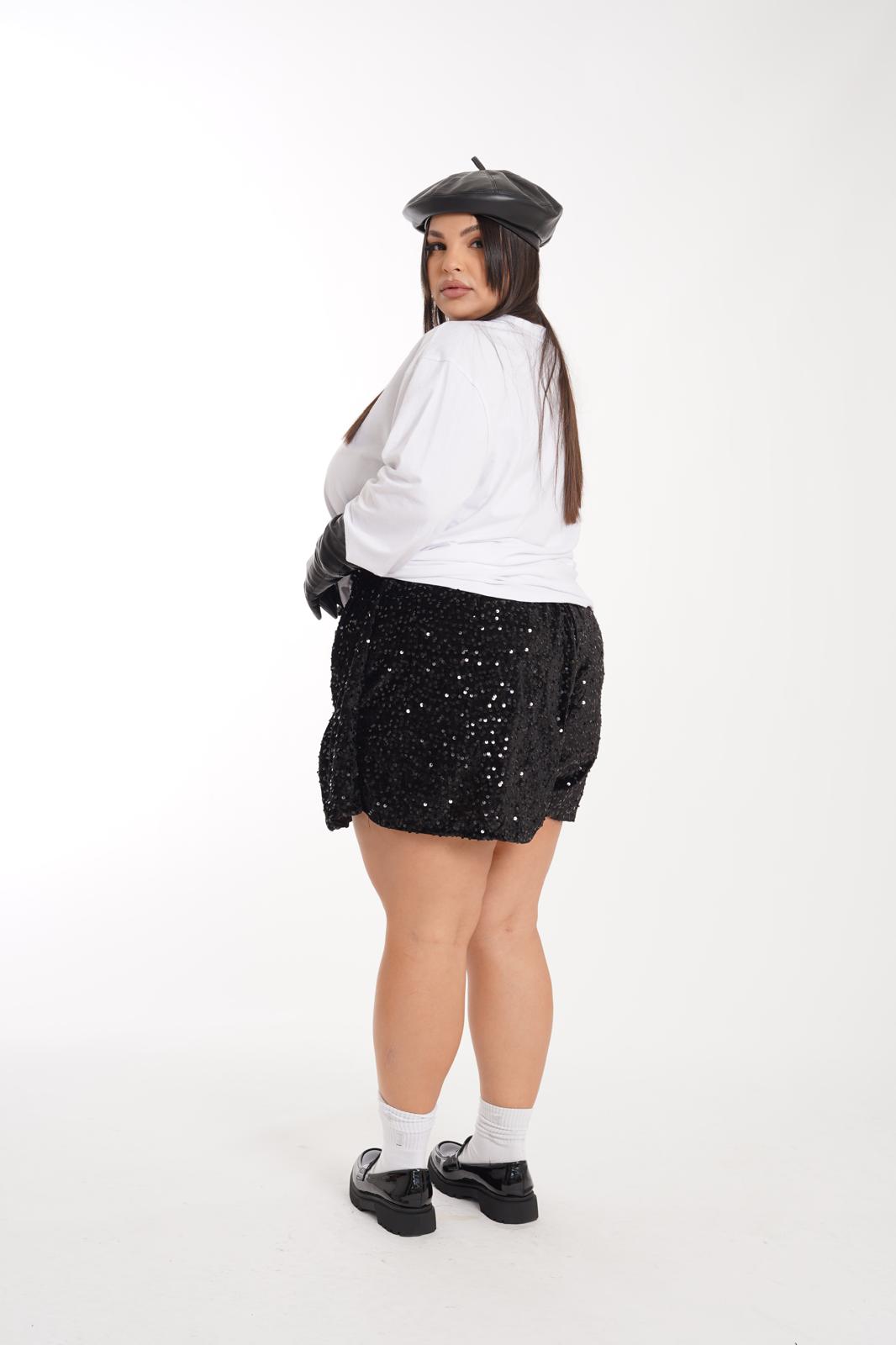 Pantagonna Paillette Amour nero