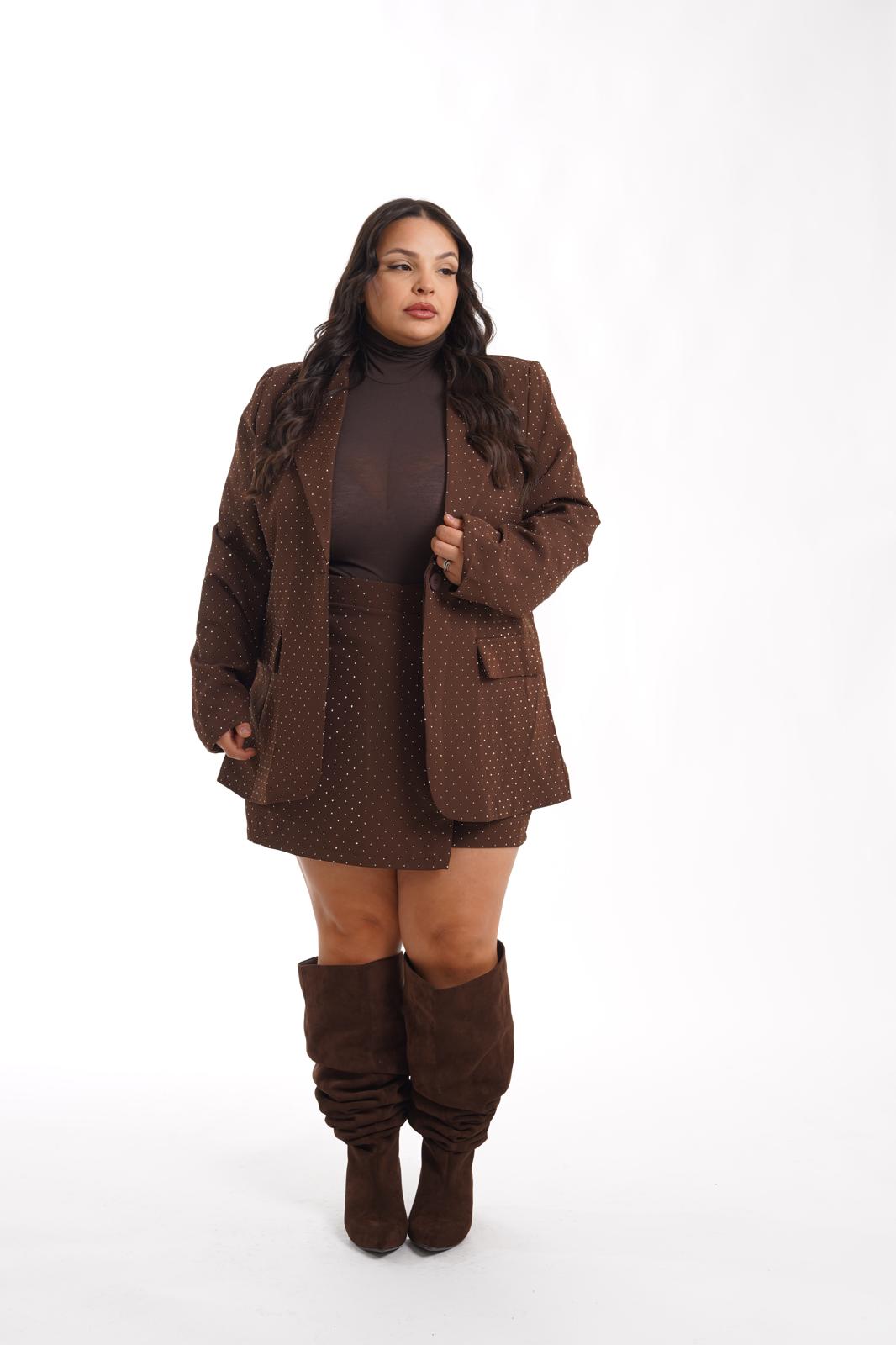 Coordinato giacca+pantagonna Eclissi marrone