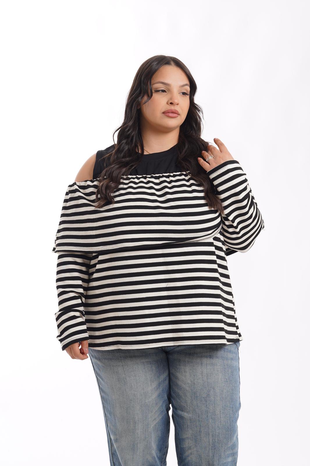 maglia Swamy a righe nera