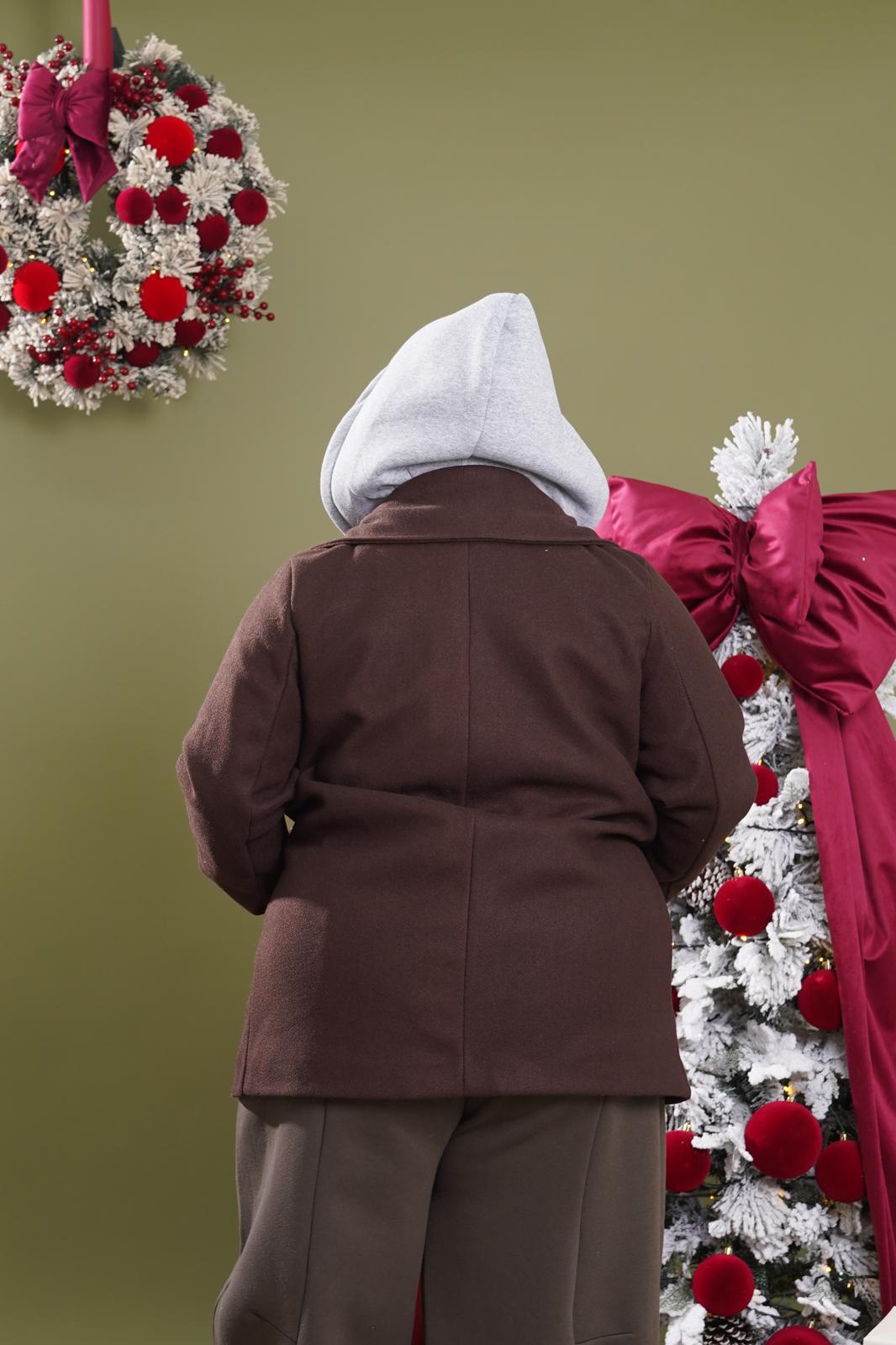 Cappotto Felpa con cappuccio Washington marrone