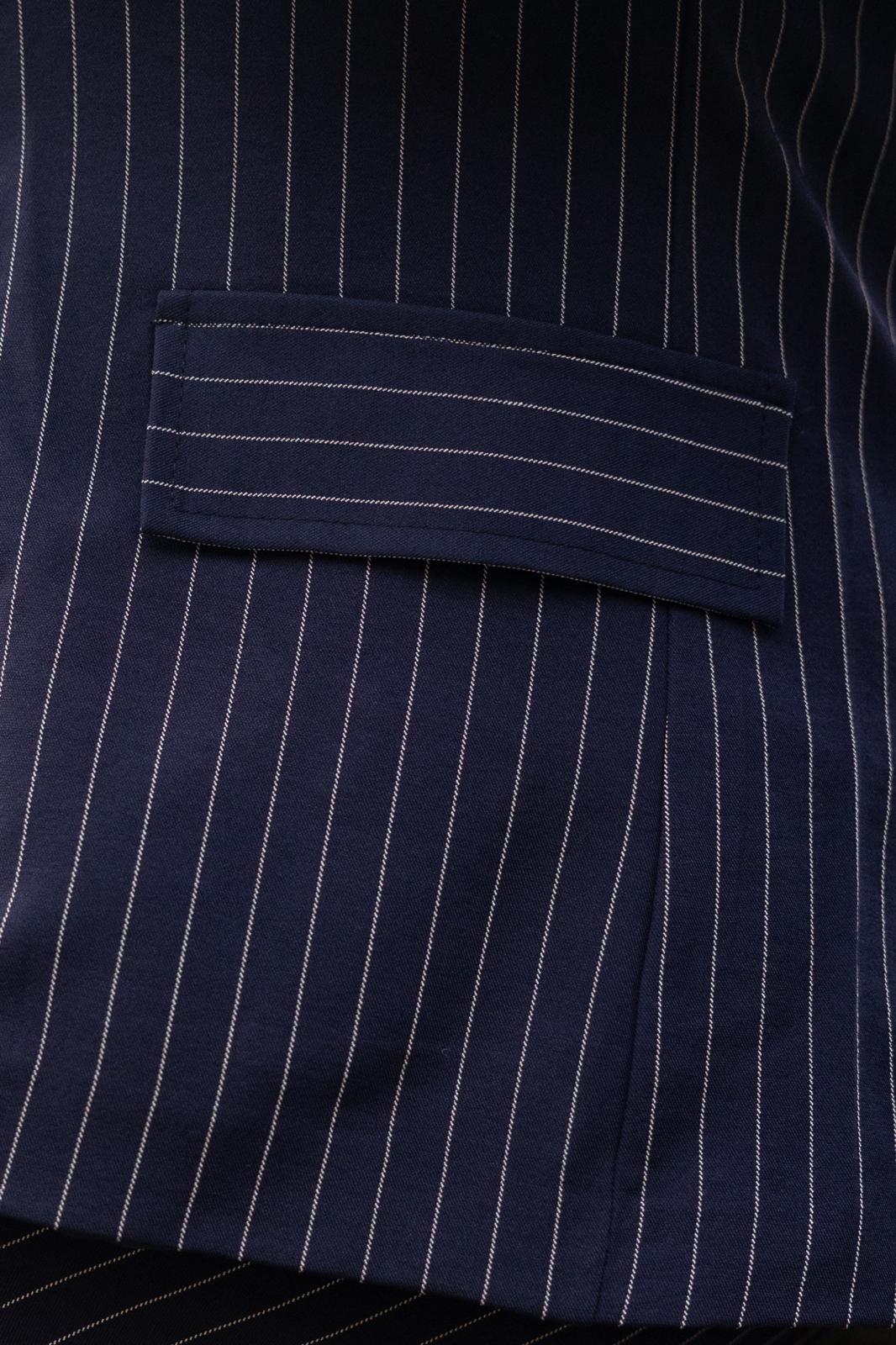 Giacca Gessata "Place Des Vosges" Blu