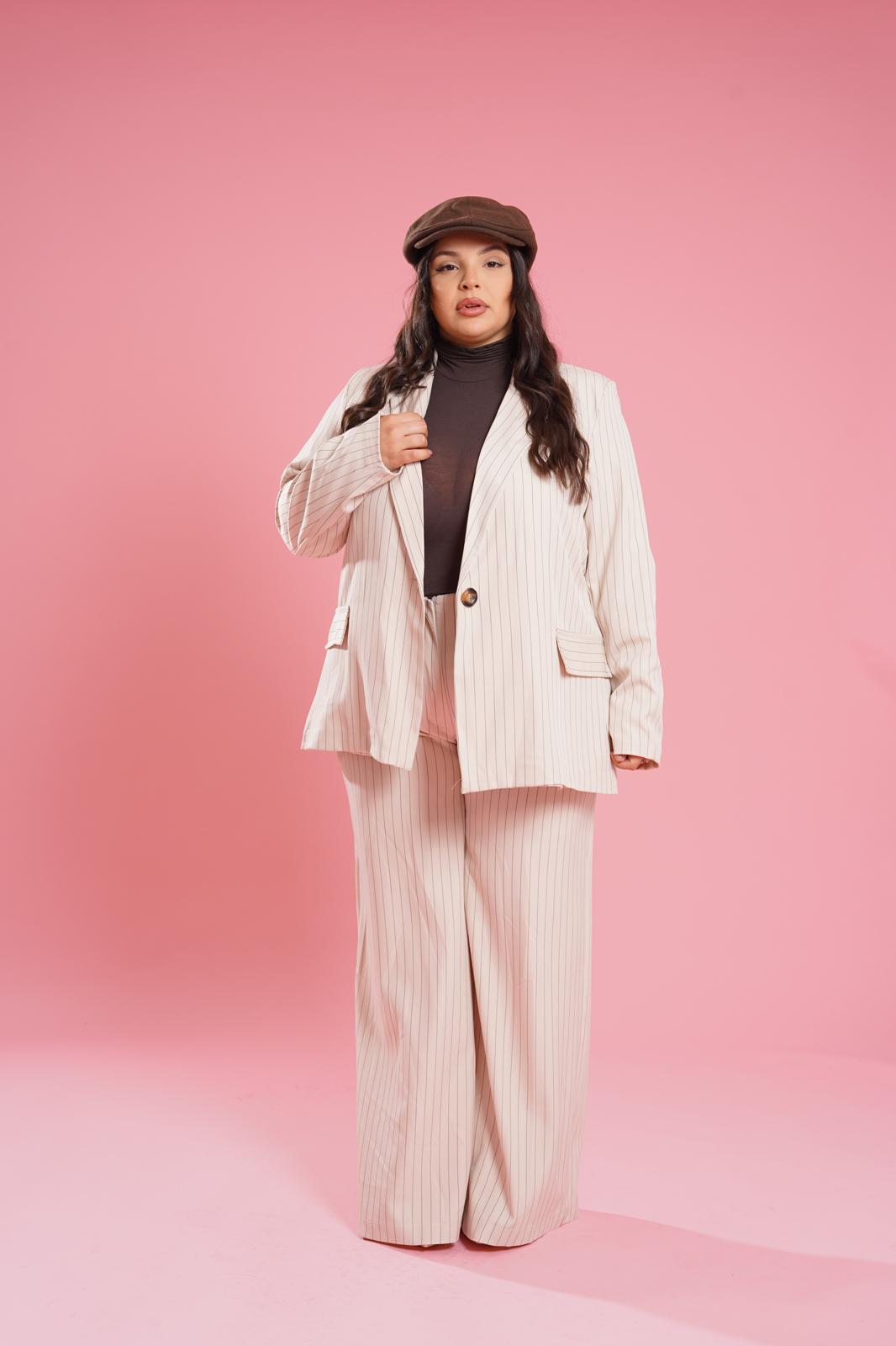 Giacca Gessata "Place Des Vosges" Panna