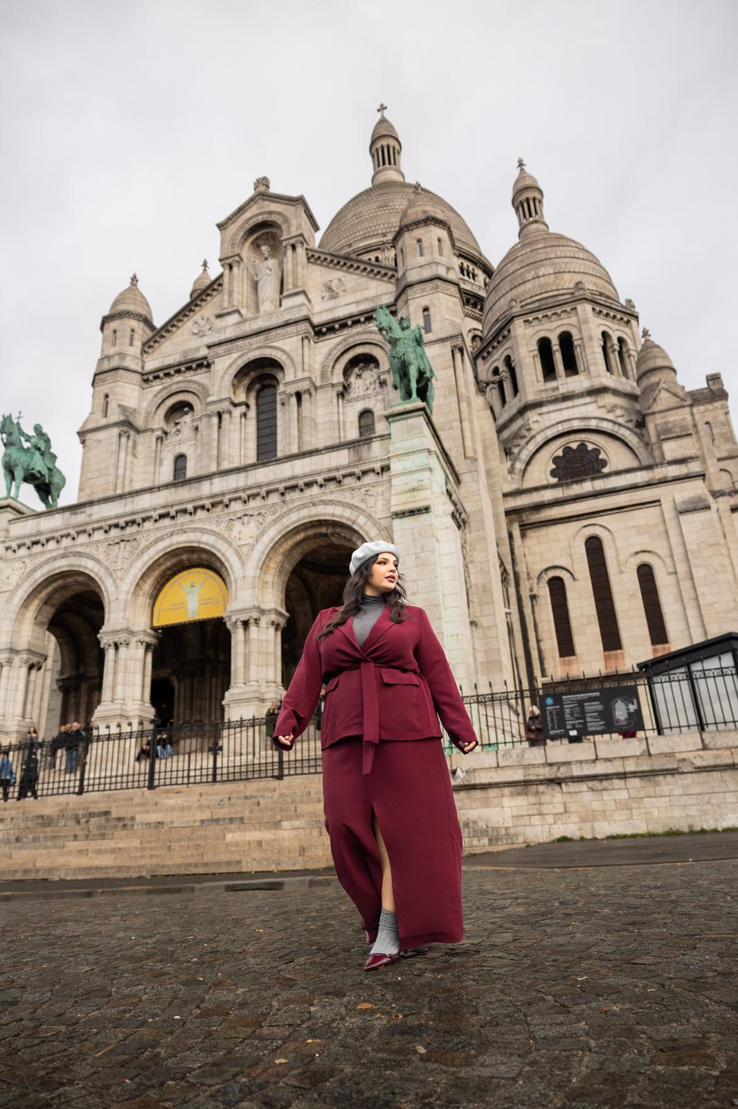 Gonna Longuette "Montmartre" Bordeaux