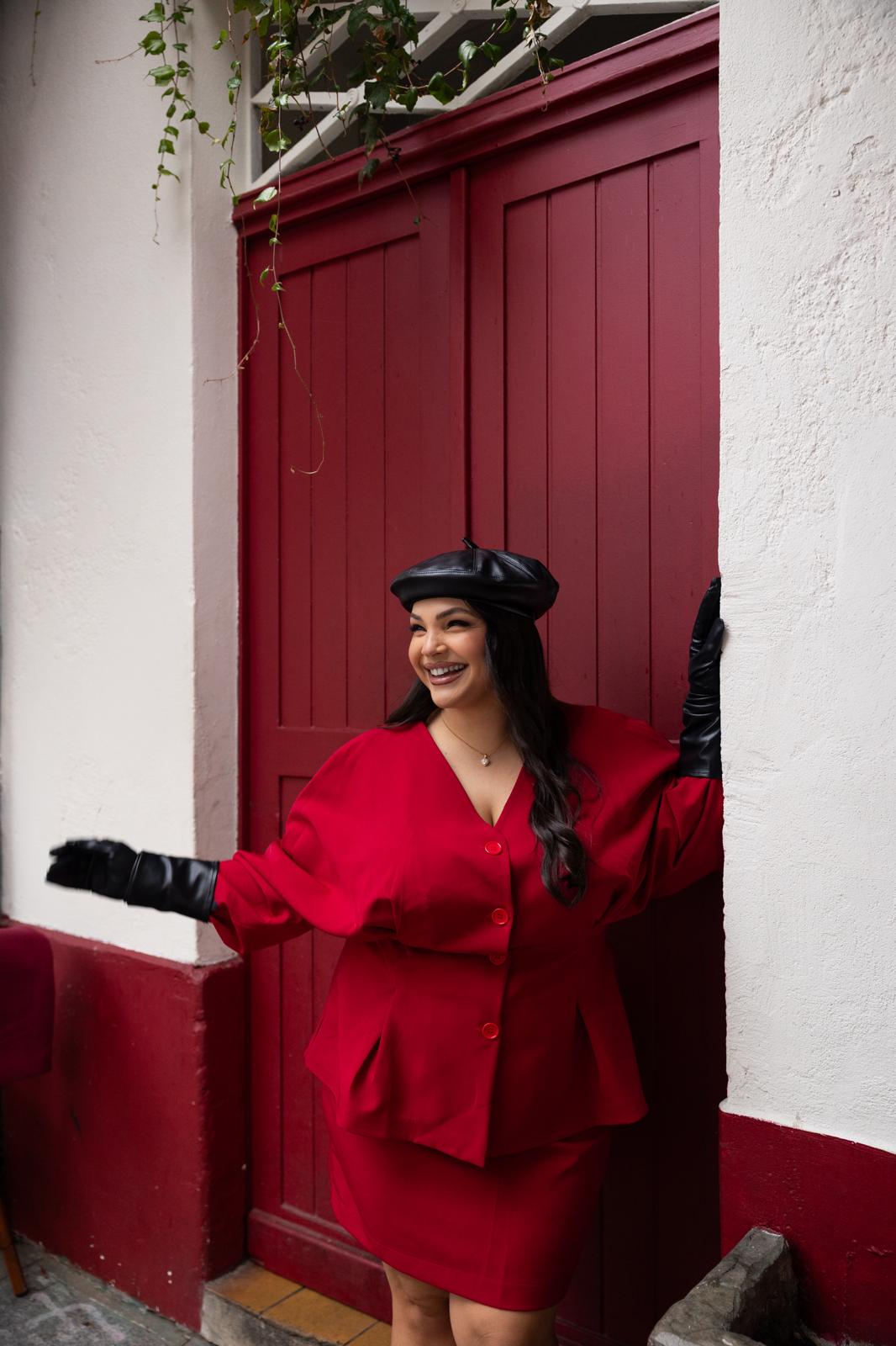 Giacca Ovale "La Rue Des Rosiers" Rosso