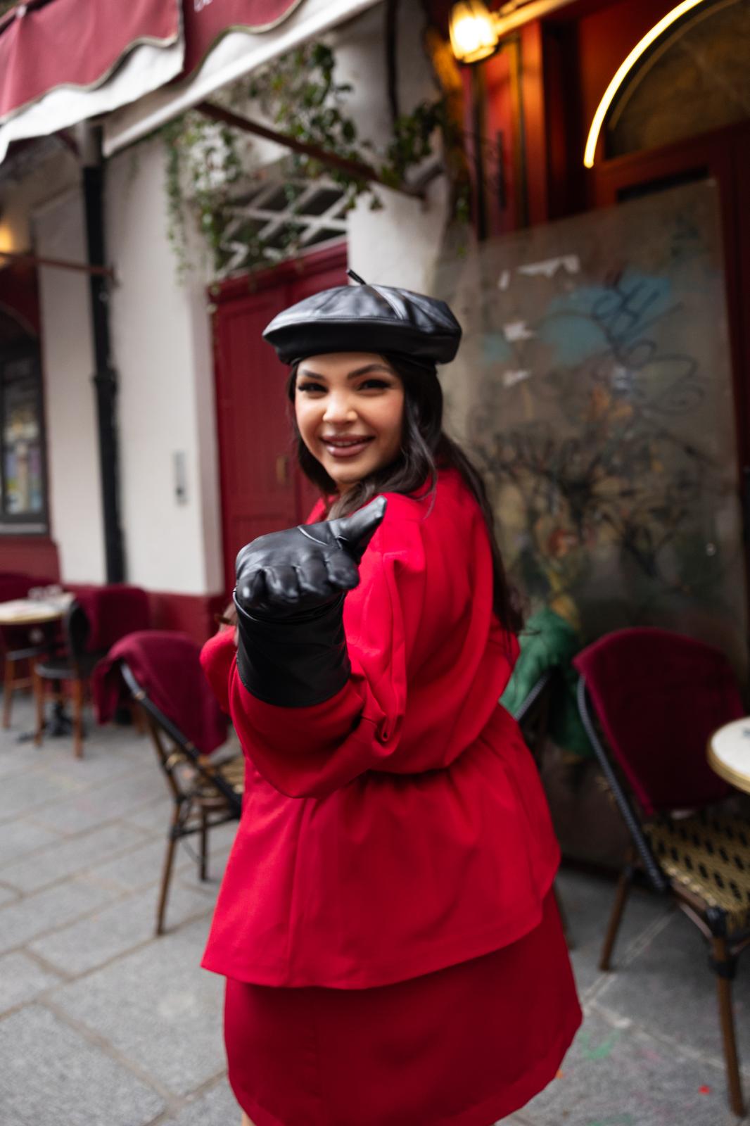 Giacca Ovale "La Rue Des Rosiers" Rosso