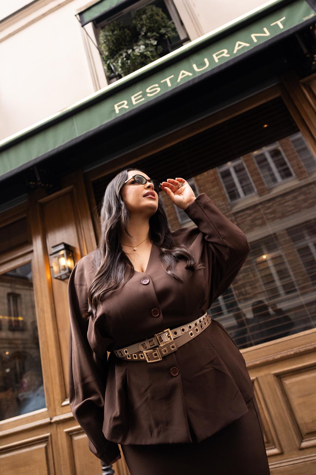 Giacca Ovale "La Rue Des Rosiers" Marrone