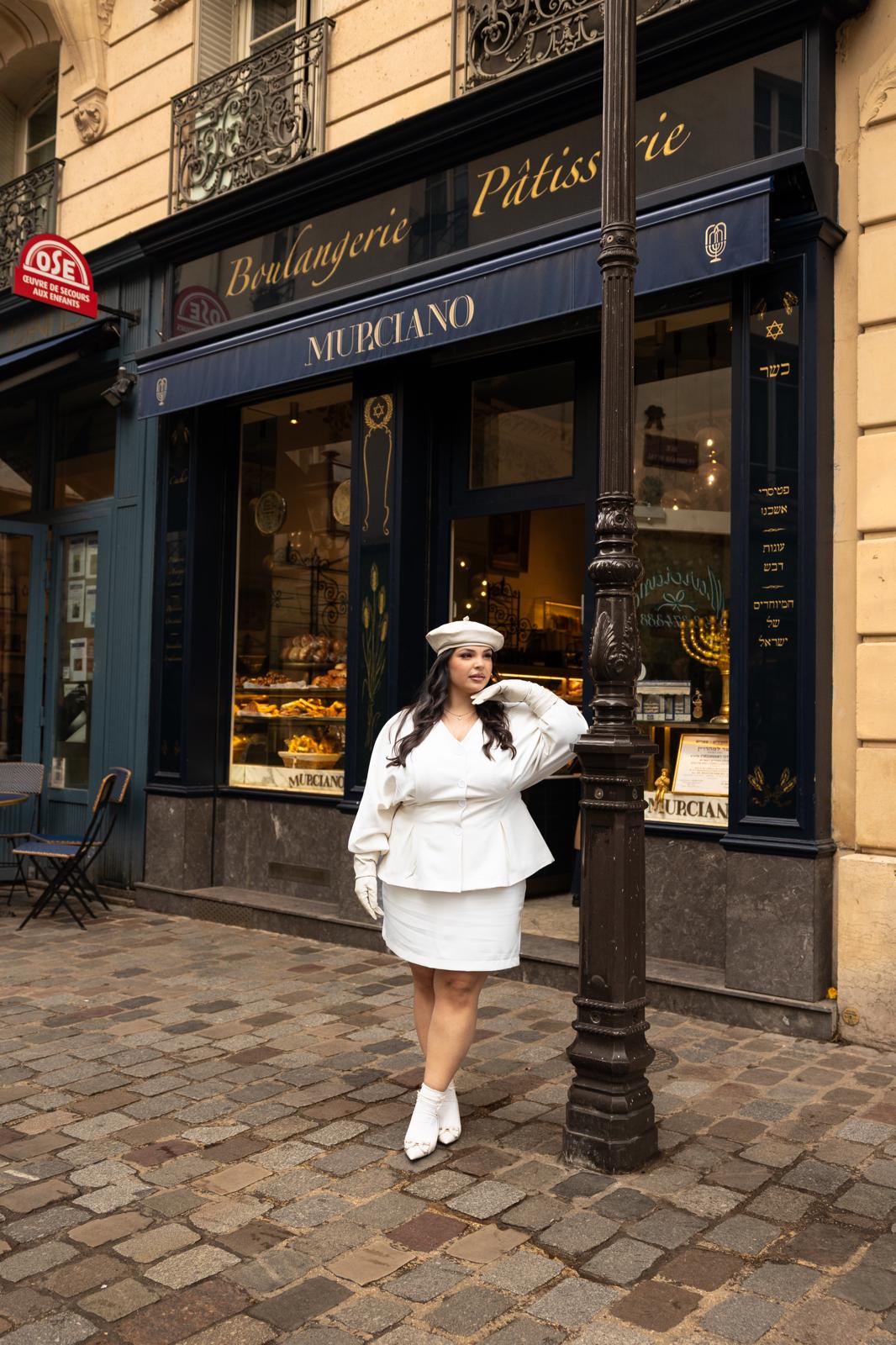Giacca Ovale "La Rue Des Rosiers" Panna