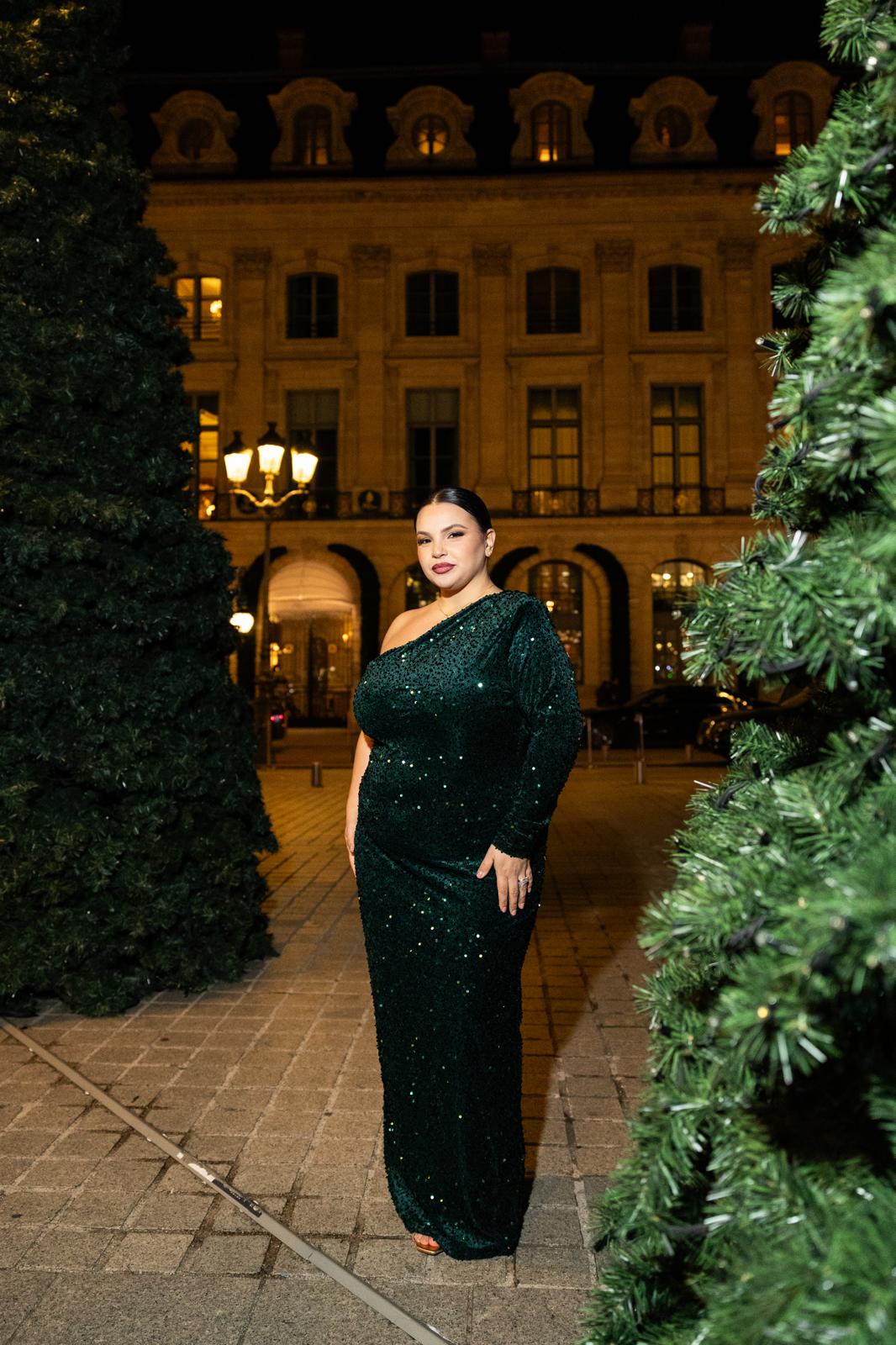 Abito Monospalla "Cour Napoleon" Verde