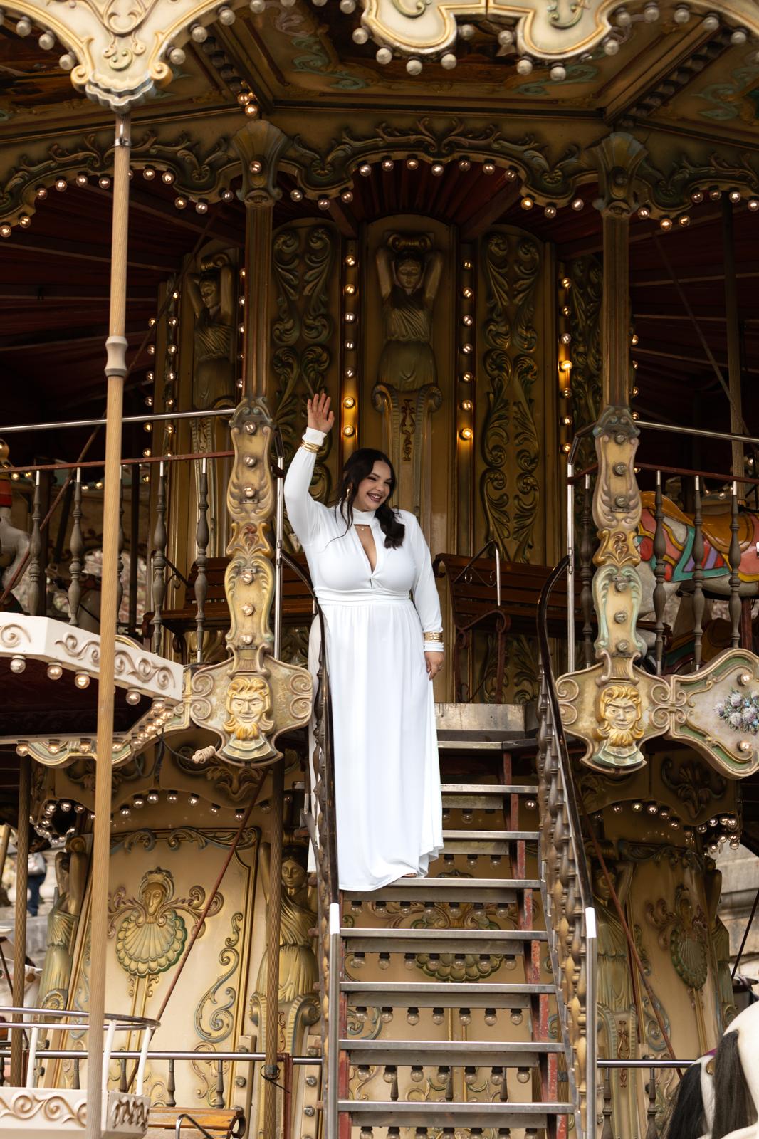 Abito "Carrousel de Saint-Pierre" Bianco