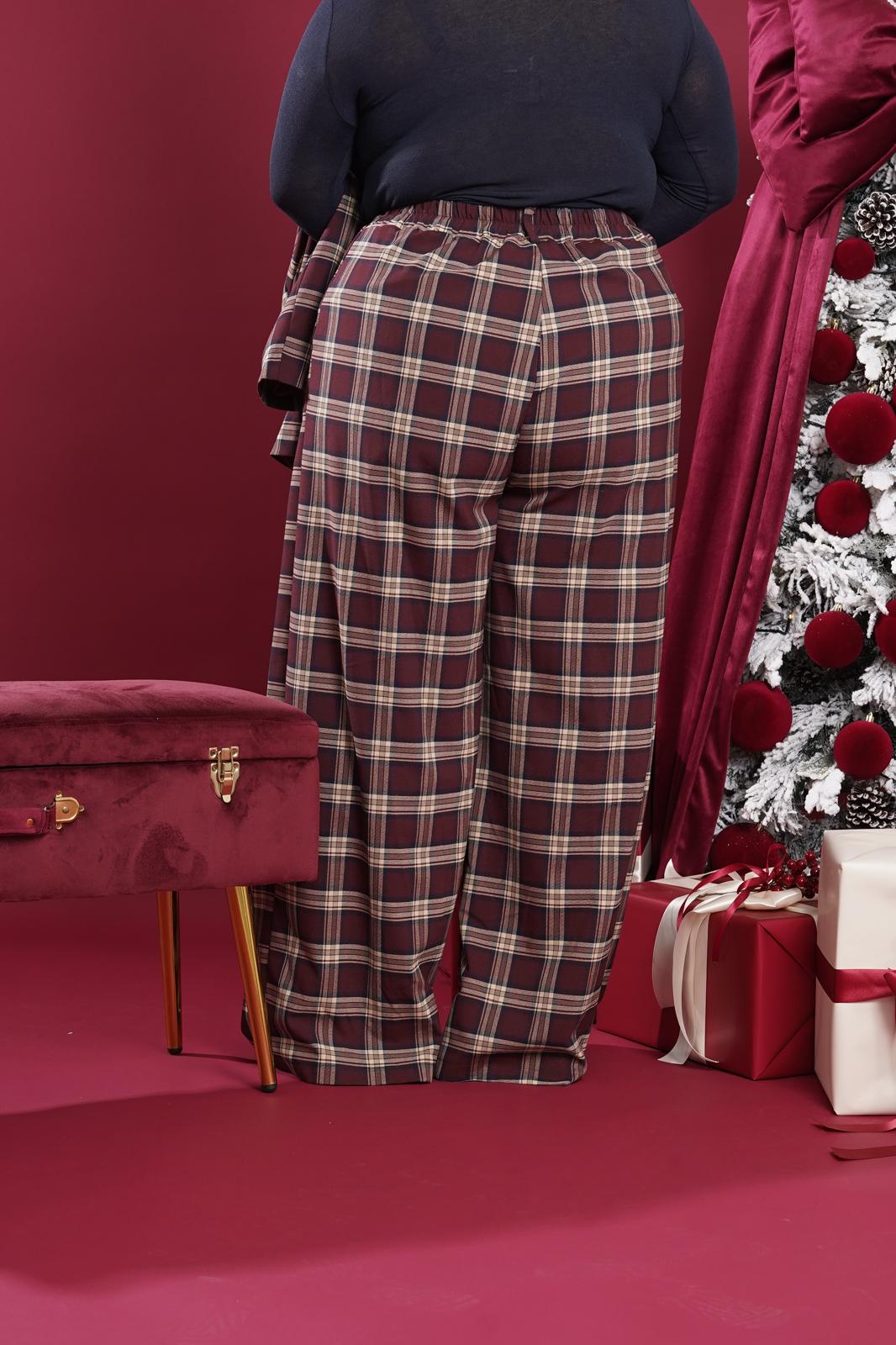 Pantalone Sublime Bordeaux a quadri