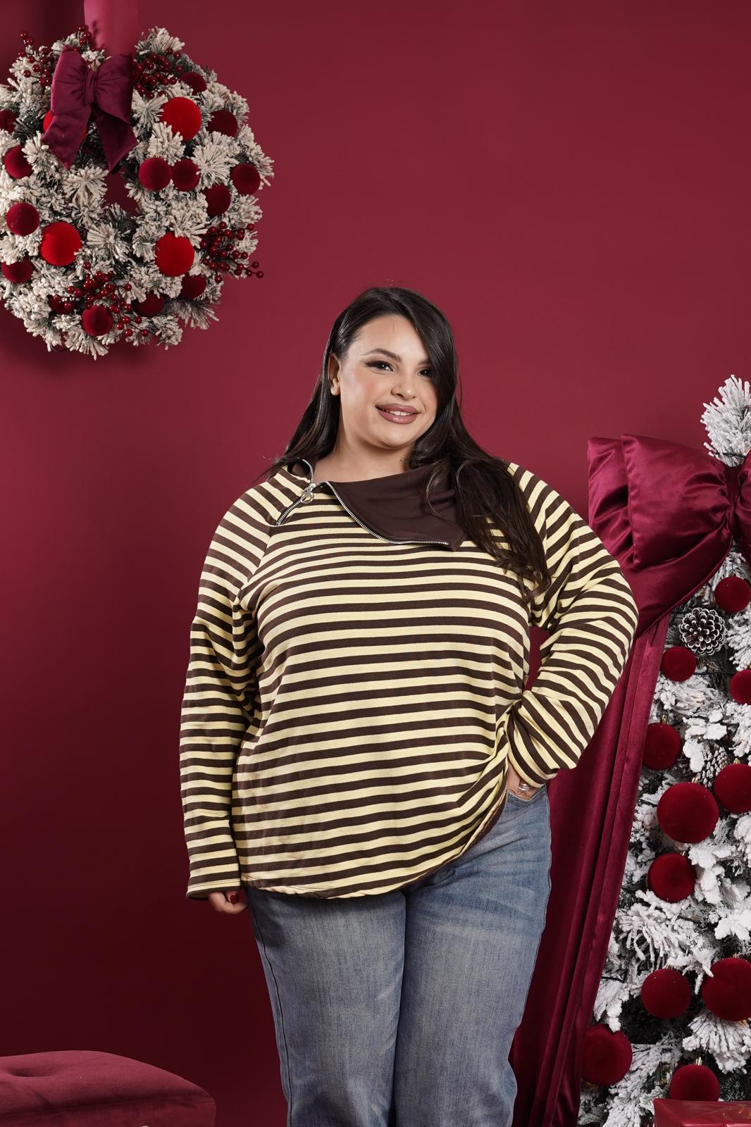 Maglia a righe Buby giallo