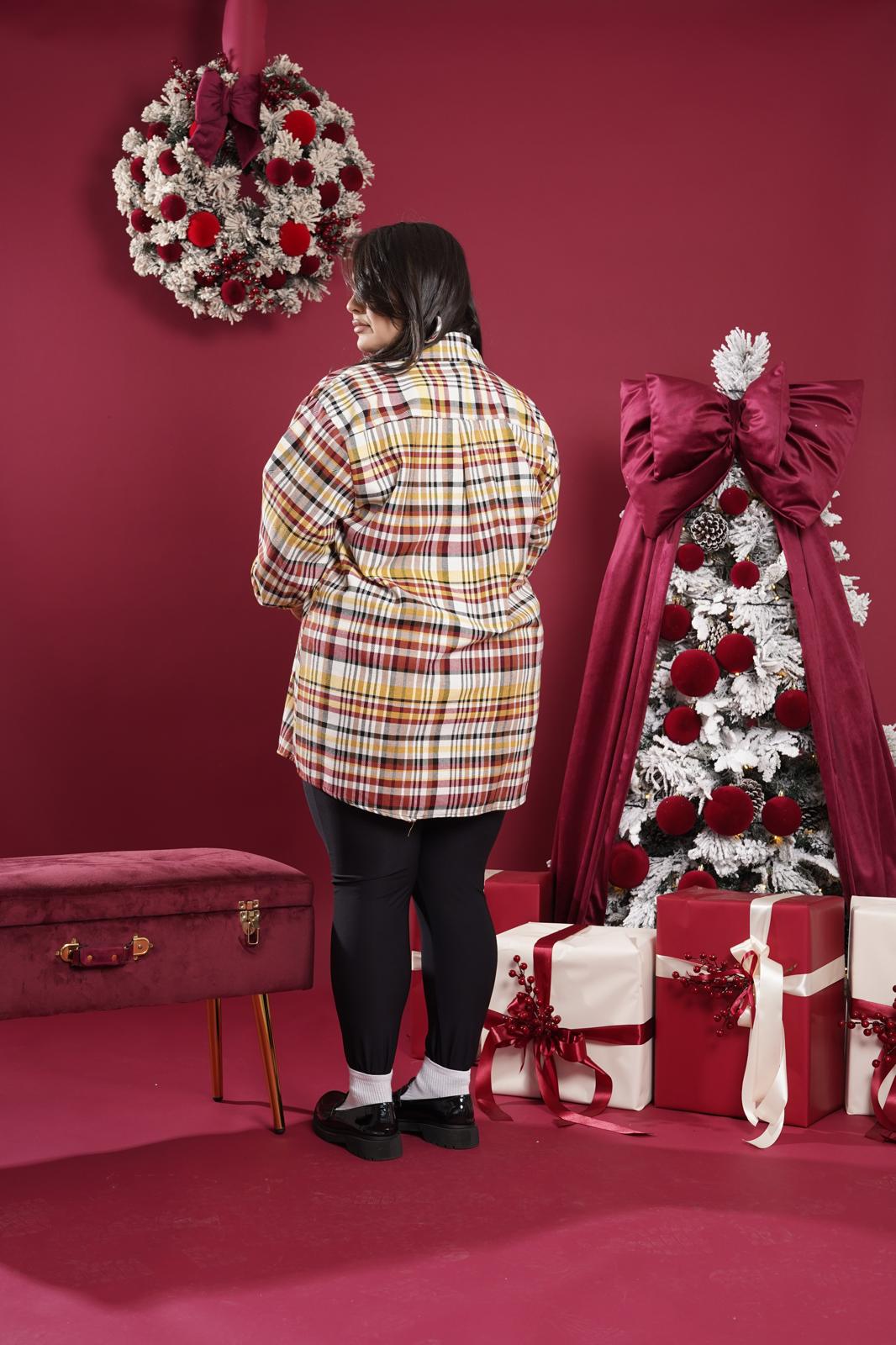 Camicia a quadri Easy gialla