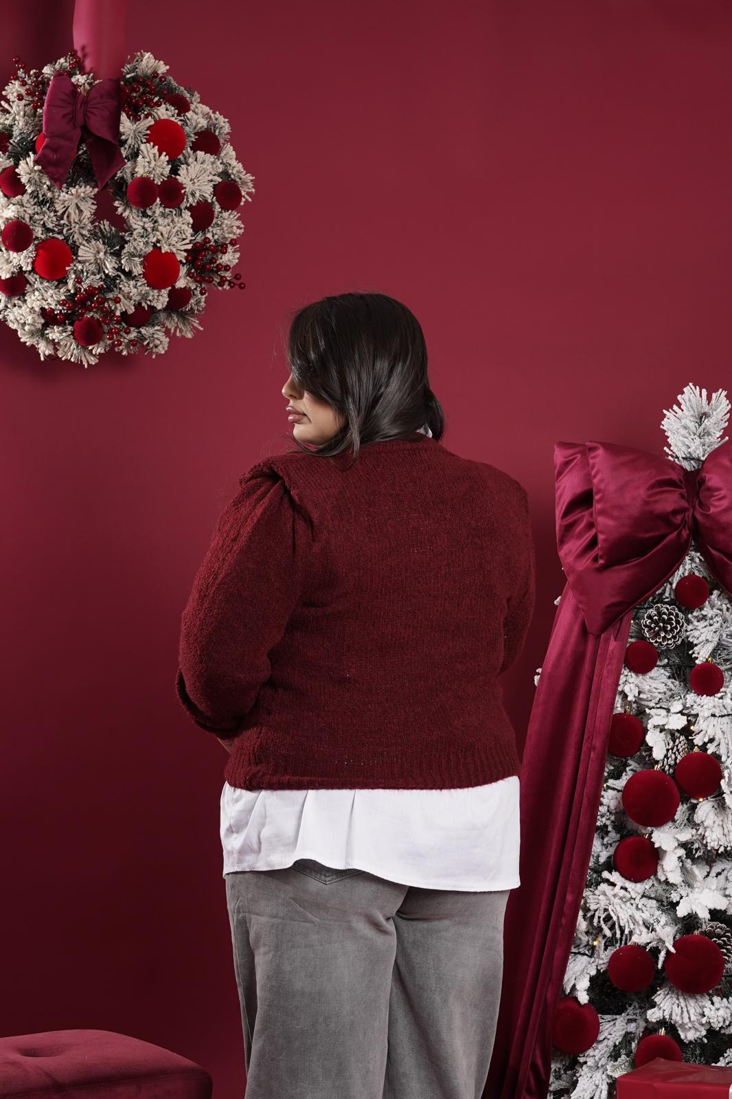 Pull Lola Spalline bordeaux