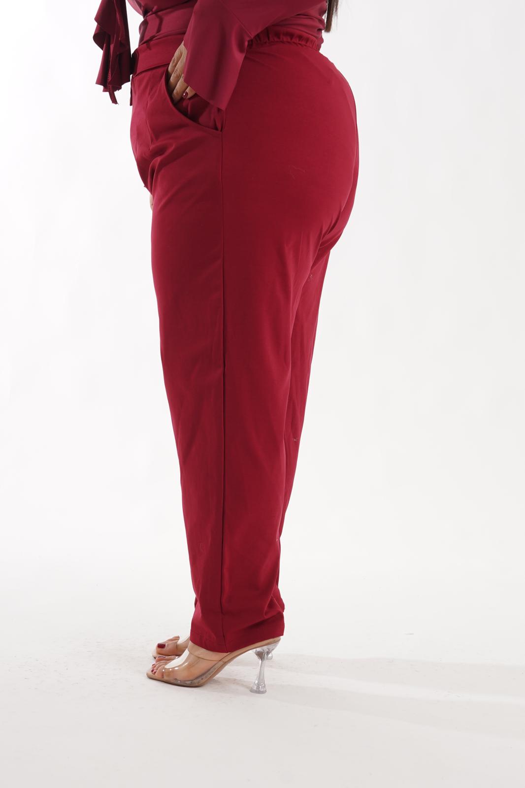 Pantalone Comfort bordeaux