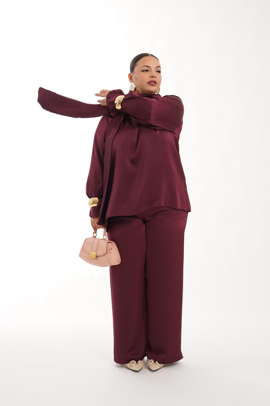 Pantalone Raffy bordeaux