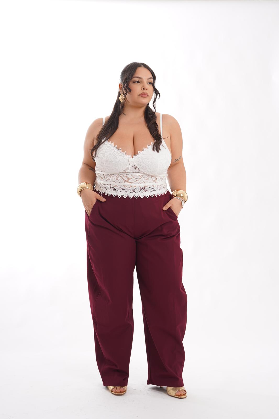 Pantalone Shooting bordeaux